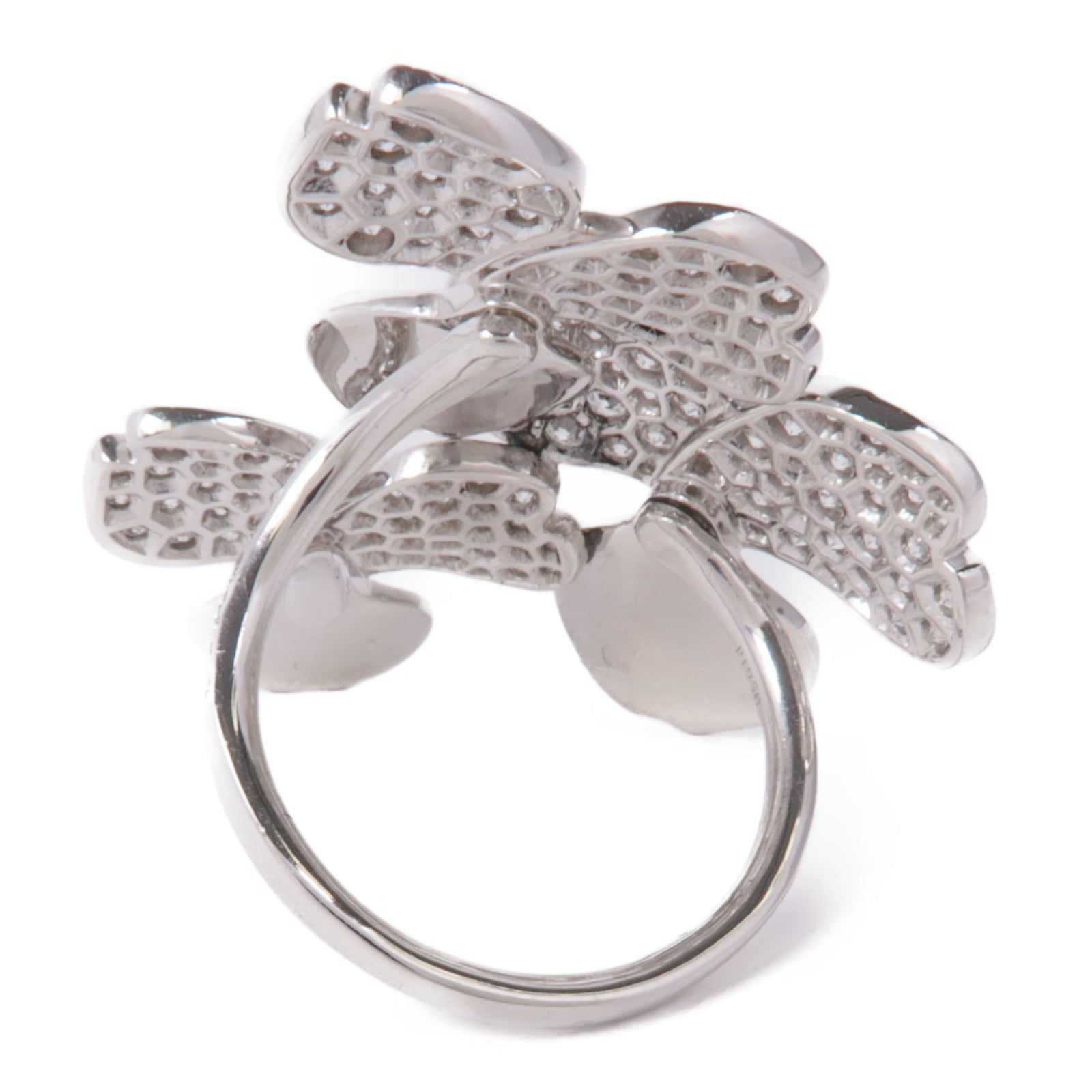 TIFFANY＆CO PT950鉑金Paper Flowers Diamond Ring鑽石戒指US#6