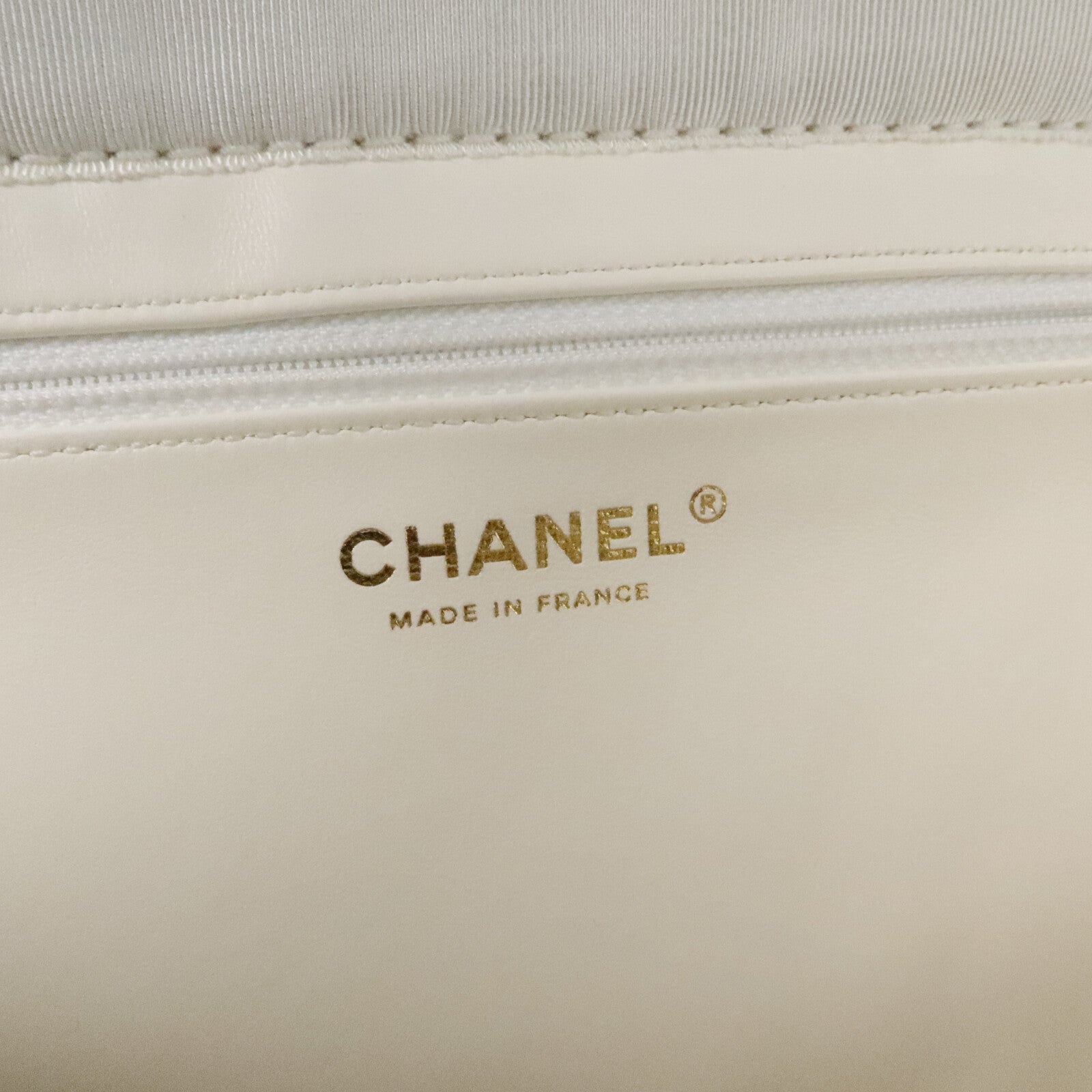CHANEL 藤料Raffia Effect Tweed Shppping Bag鏈帶手挽袋