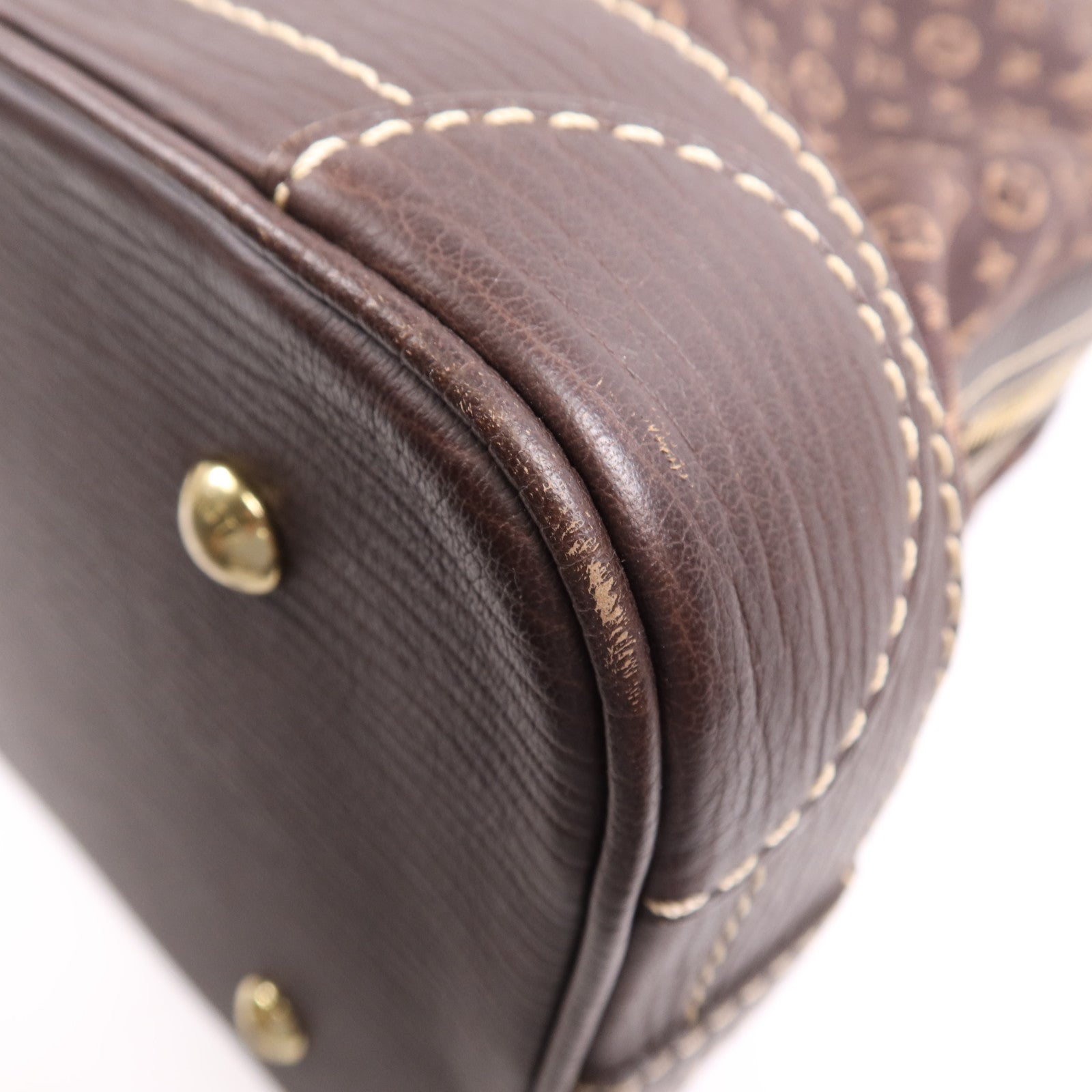 LOUIS VUITTON Monogram Mini Lin Isfahan 金扣手挽袋