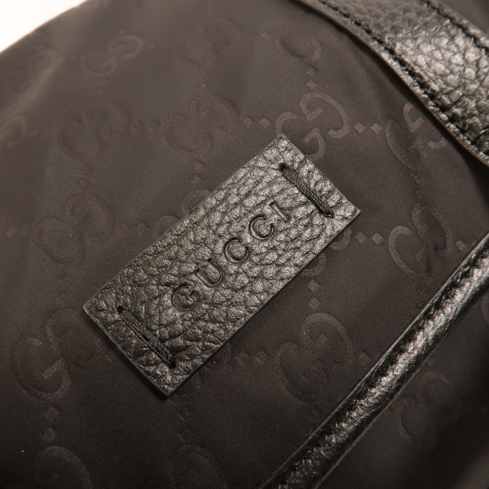GUCCI 尼龍/牛皮皮革GG Nylon Messenger Bag肩背袋