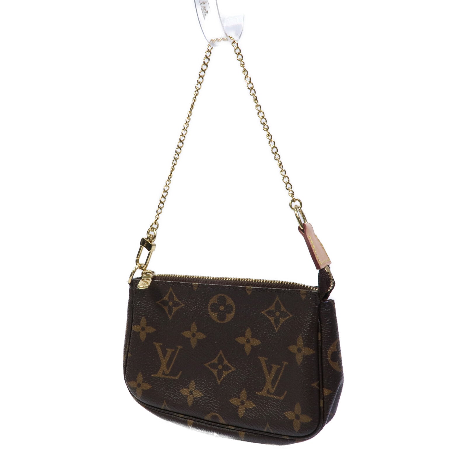 LOUIS VUITTON Monogram Mini Pochette Accessoires鏈帶手挽袋