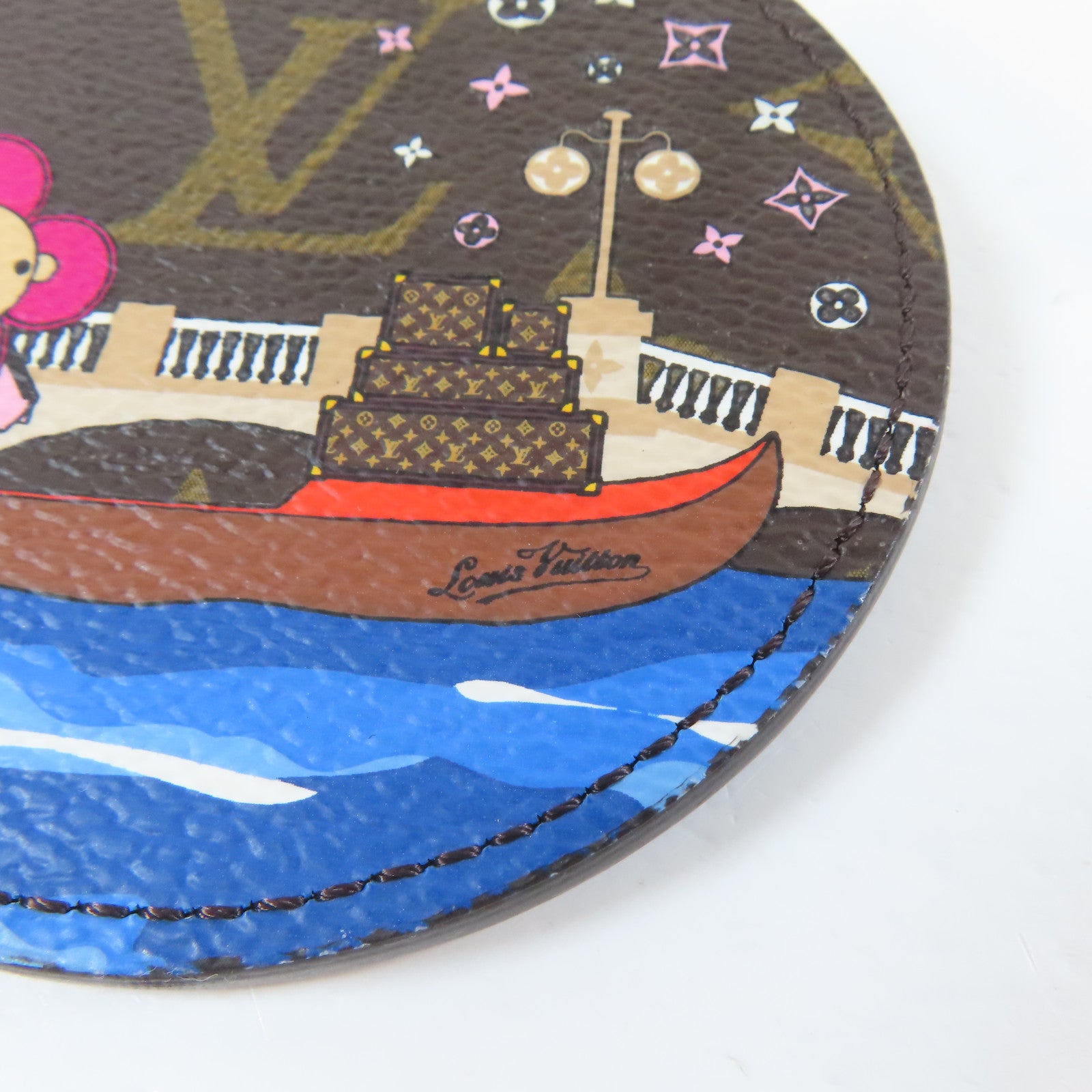 LOUIS VUITTON Monogram Bag Charm And Key Holder金扣掛飾/鎖匙扣啡色/藍色