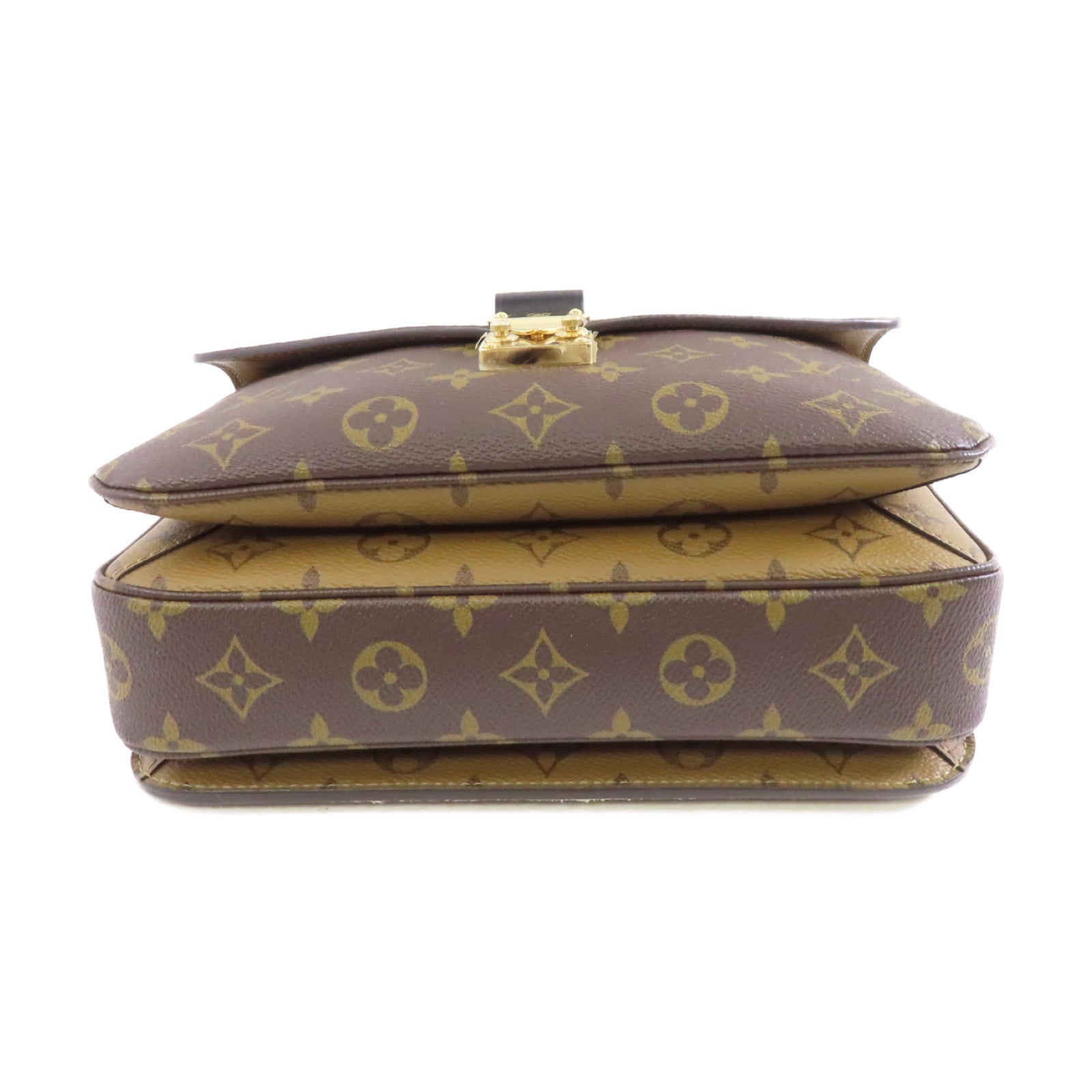 LOUIS VUITTON Monogram Pochette Métis金扣手挽肩背兩用袋啡色