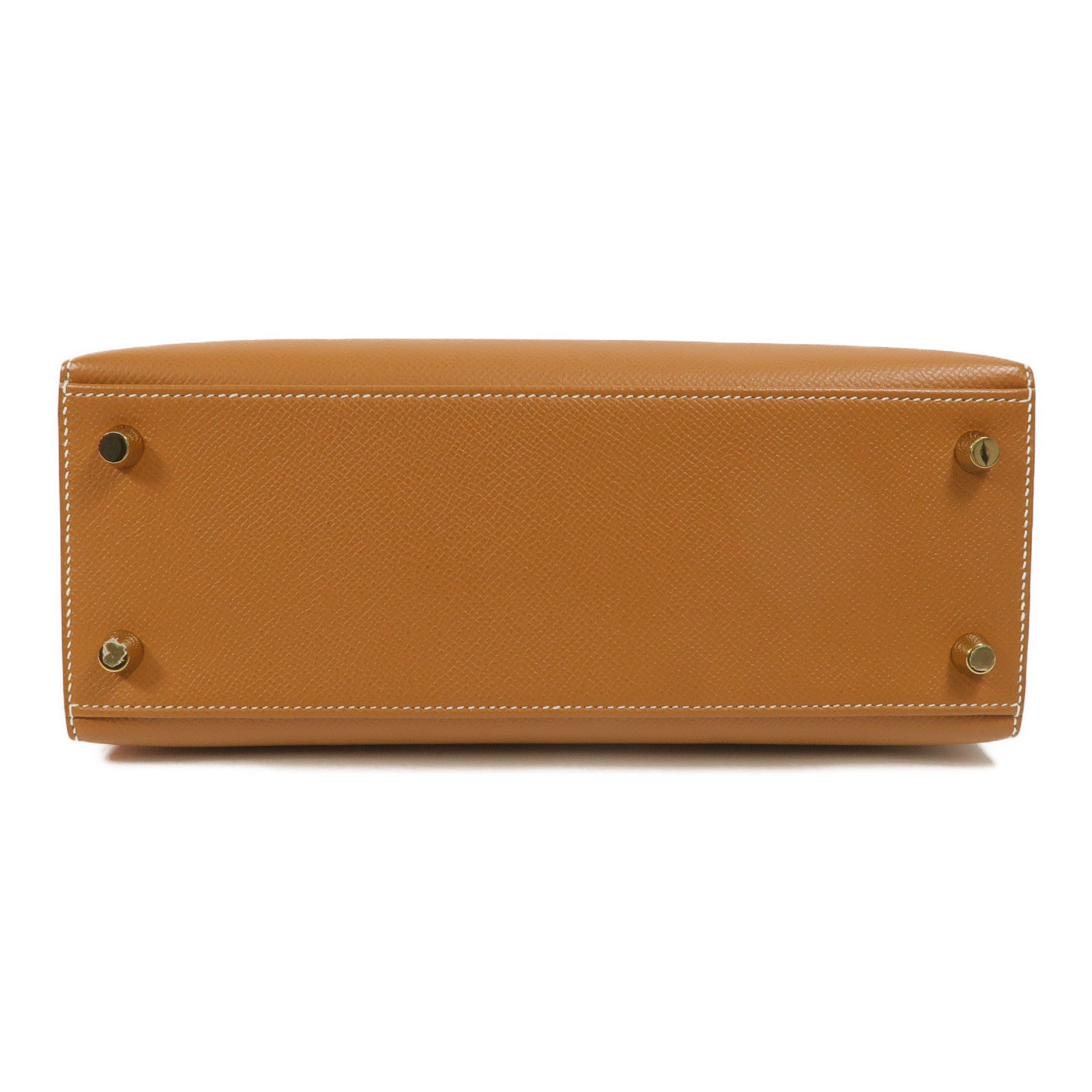 HERMES Epsom皮革Kelly 25手挽肩背兩用袋Gold