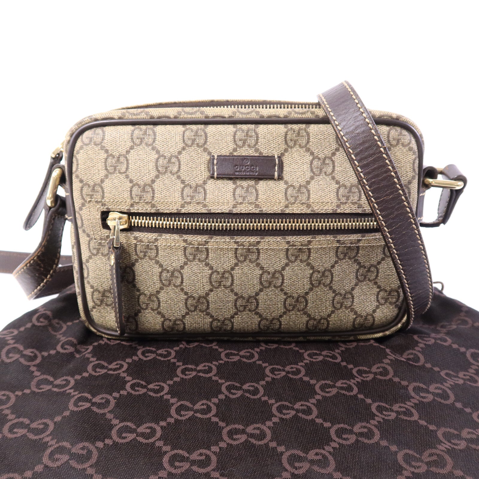 GUCCI 塗層帆布Shoulder Bag肩背袋