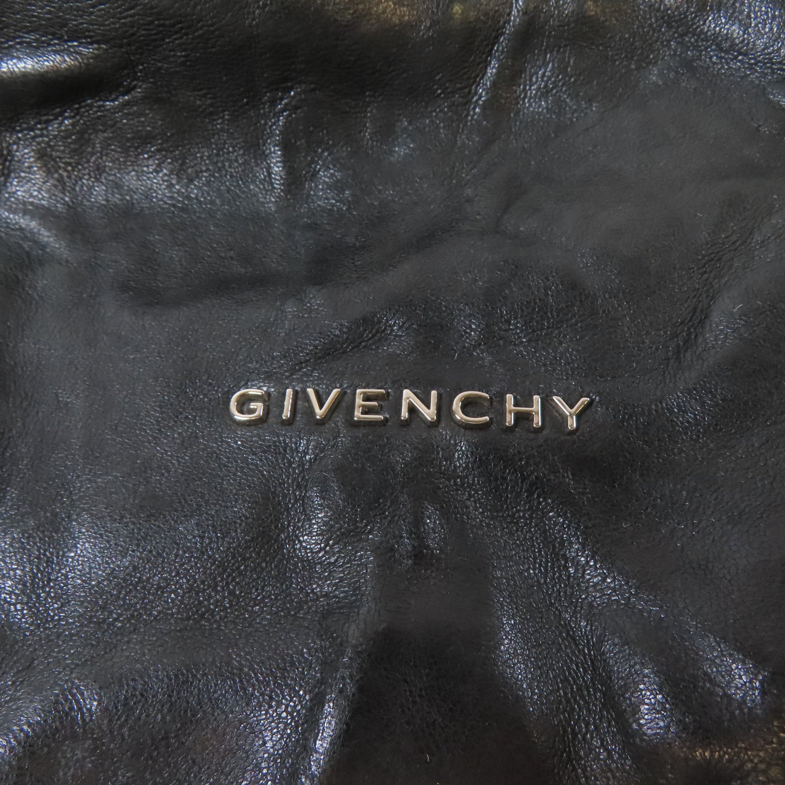GIVENCHY 【激減優惠】皮革Pandora Medium銀扣手提斜背2way包黑色