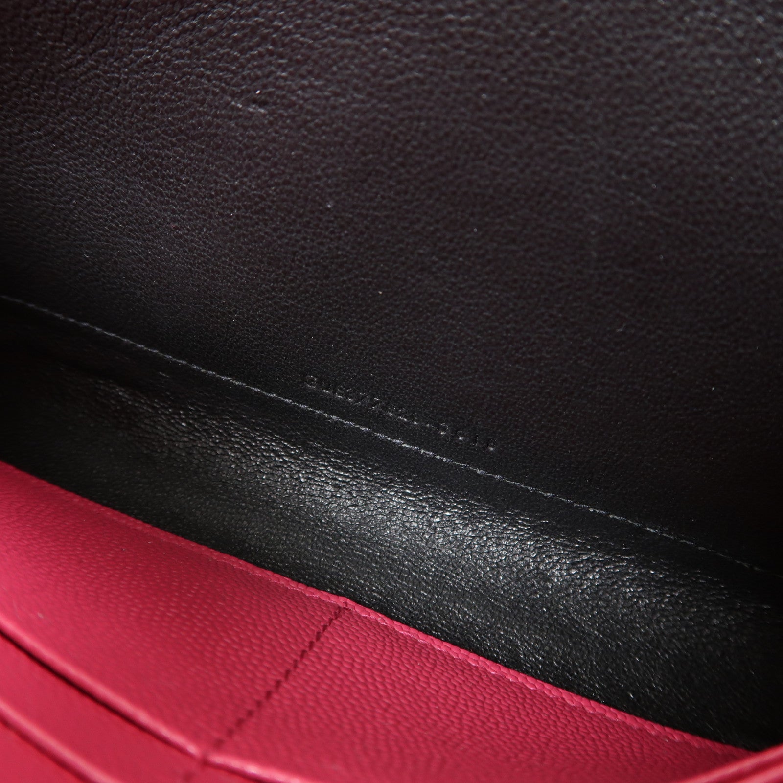 SAINT LAURENT 牛皮皮革Shoulder Bag金扣鏈帶肩背袋粉紅色