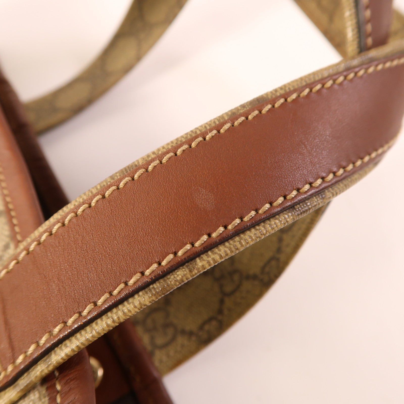 GUCCI 塗層帆布Tote Bag金扣手挽袋