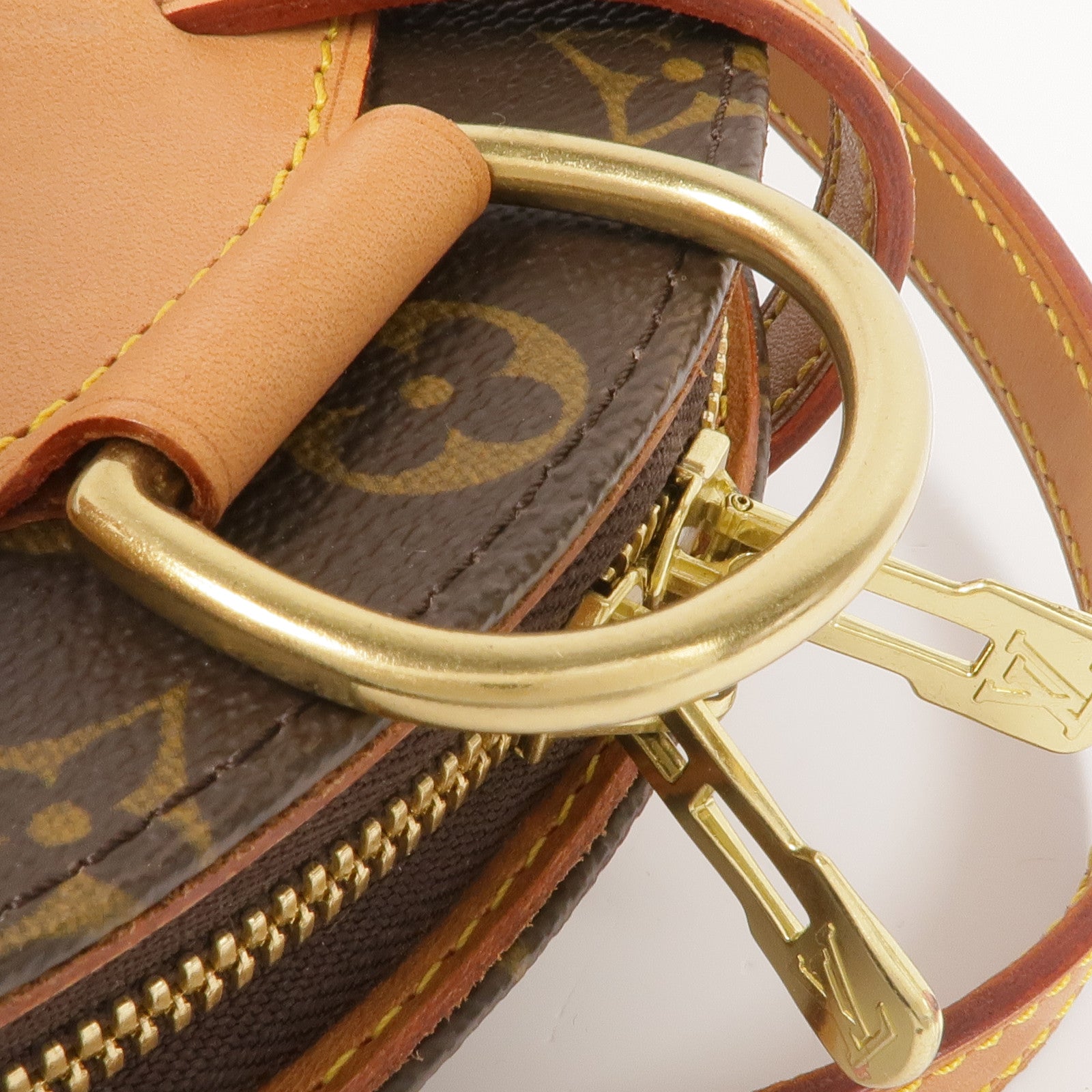 LOUIS VUITTON Monogram Ellipse Sac A Dos Backpack金扣背包棕色