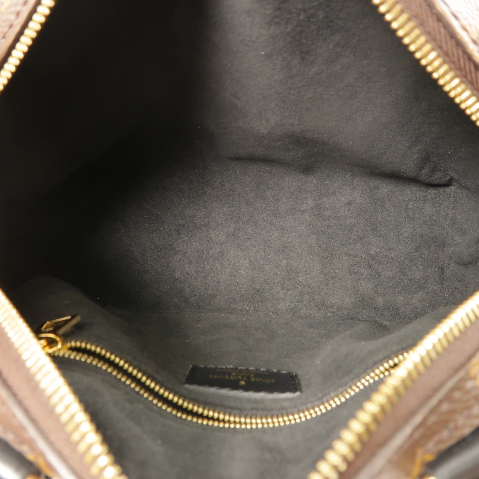 LOUIS VUITTON Monogram Petite Malle Souple金扣手挽肩背兩用袋