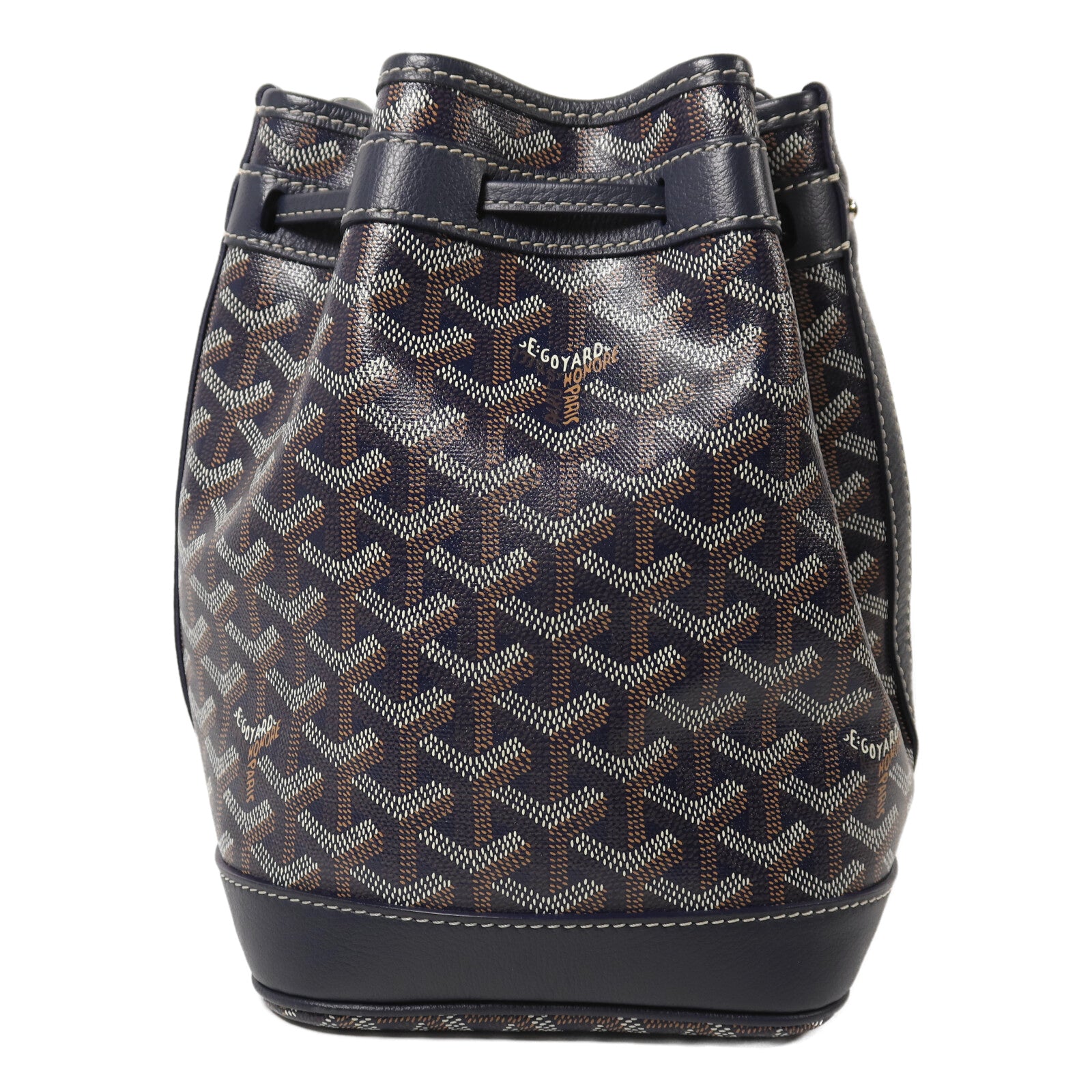 GOYARD 塗層帆布Petit Flot Bucket Bag銀扣肩背袋