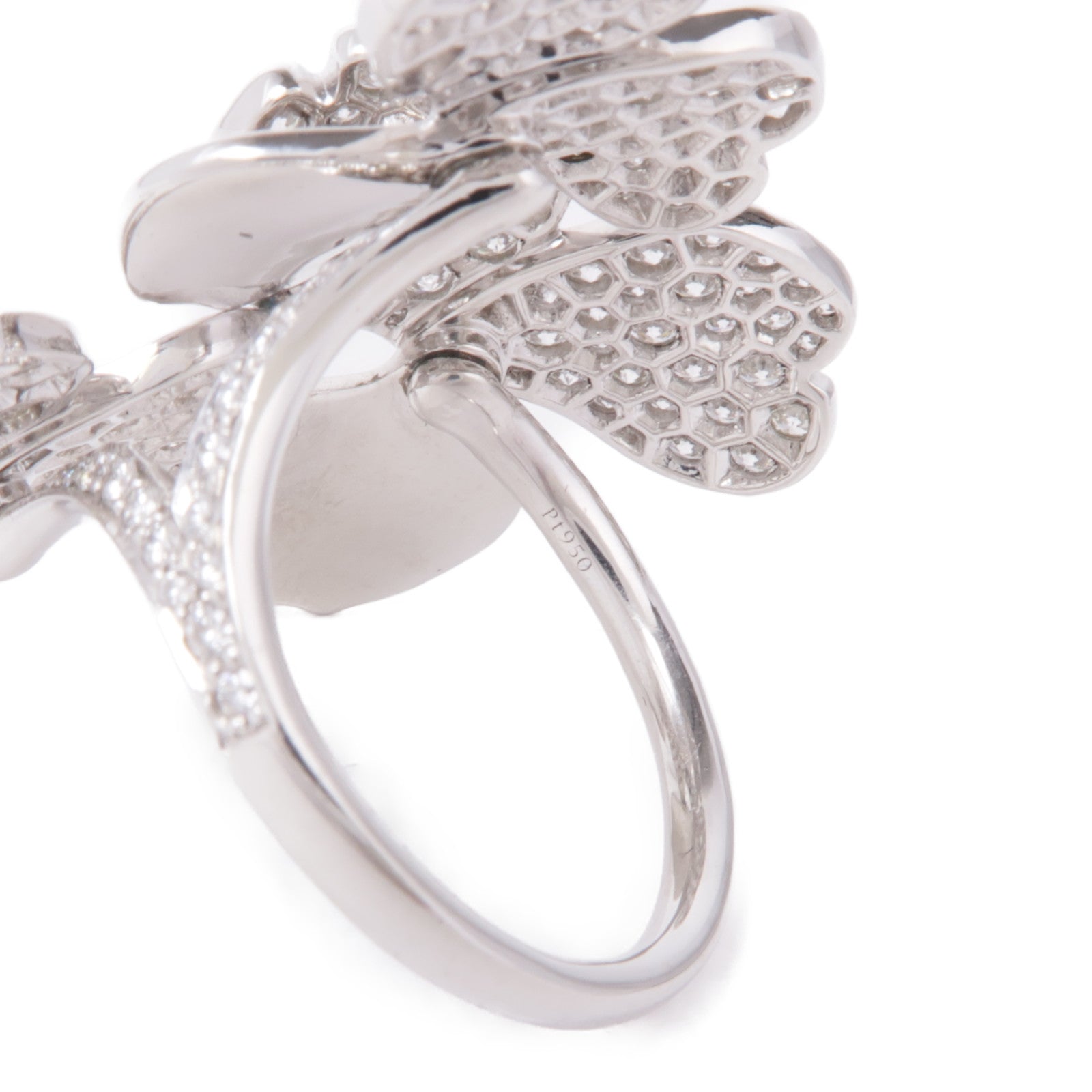 TIFFANY＆CO 【激減優惠】PT950鉑金Paper Flowers Diamond Ring鑽石戒指US#6