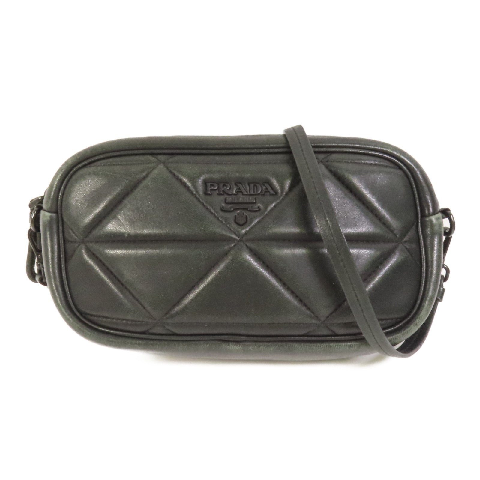 PRADA 皮革Shoulder Bag肩背袋