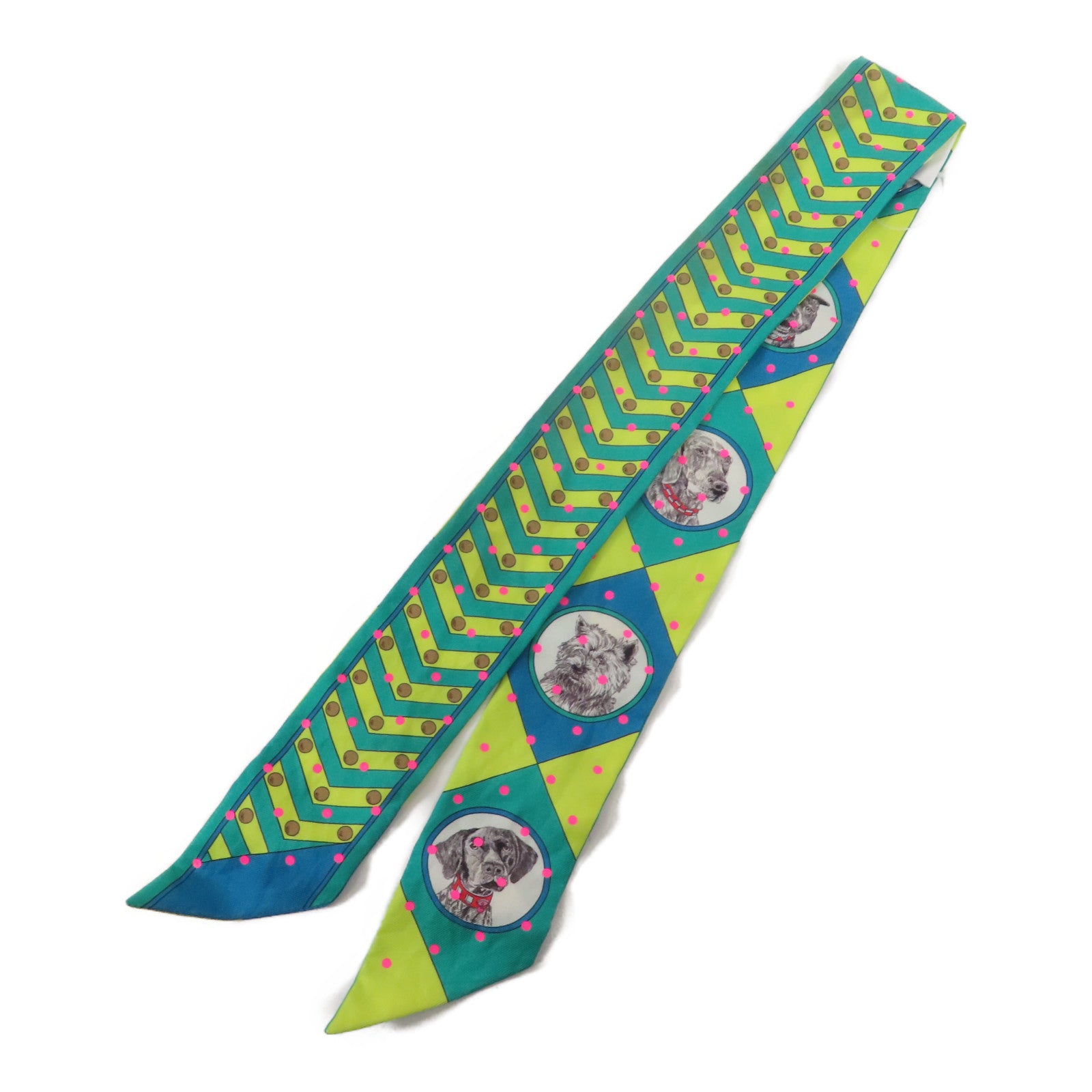 HERMES 絲質Twilly絲巾