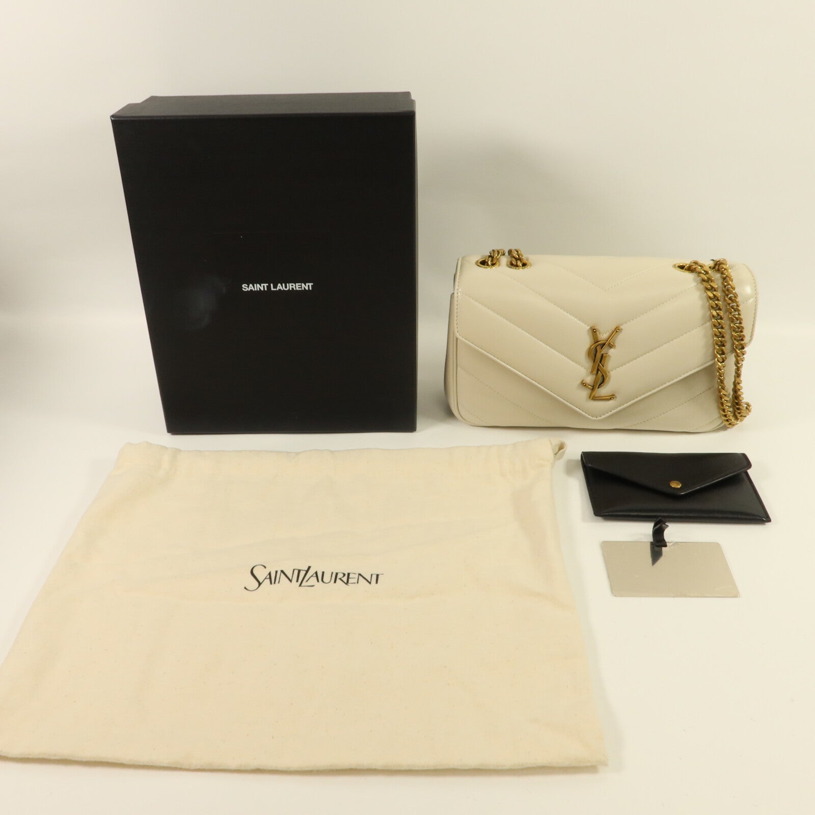 SAINT LAURENT 羊皮皮革Lou Lou Small鏈帶肩背袋