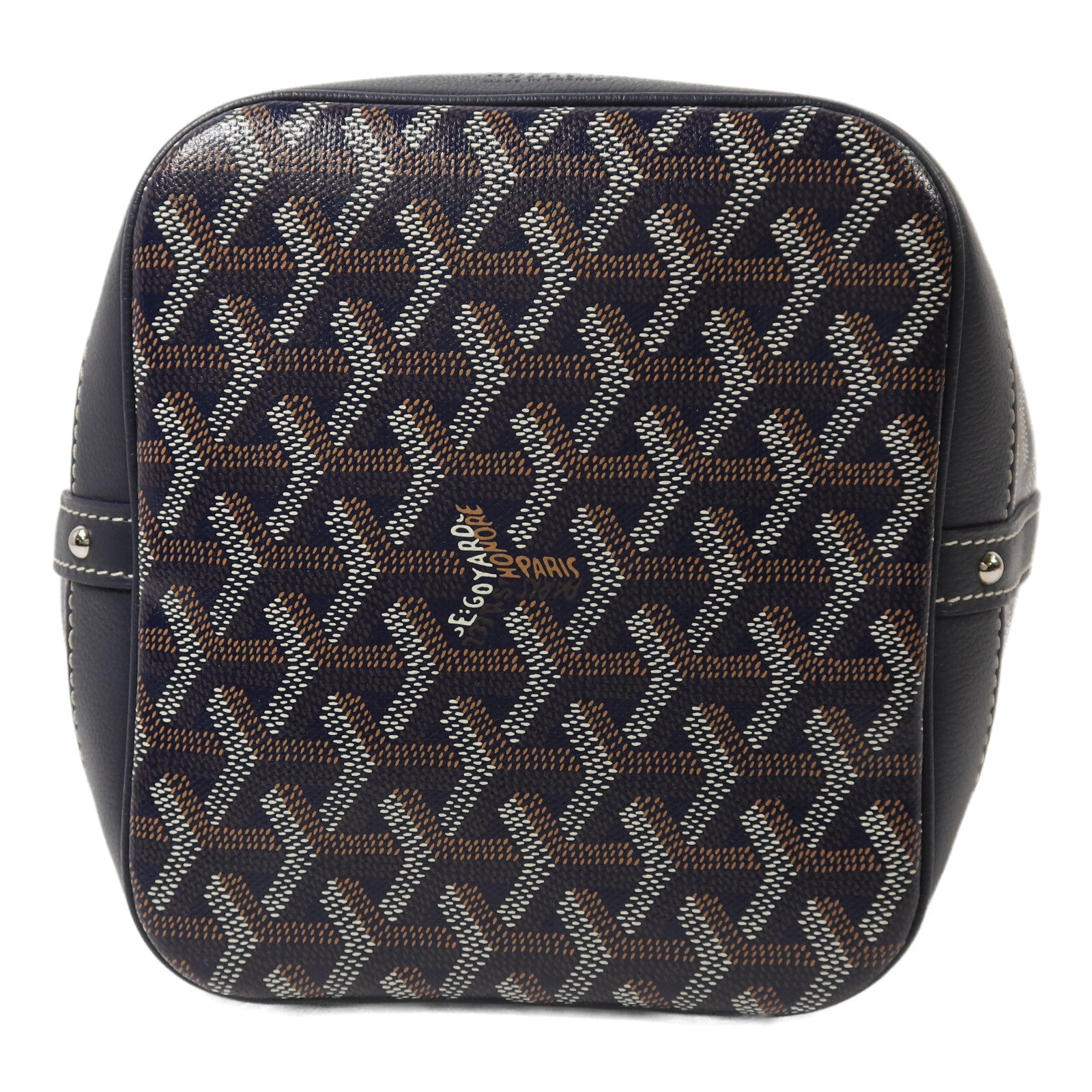 GOYARD 塗層帆布Petit Flot Bucket Bag銀扣肩背袋