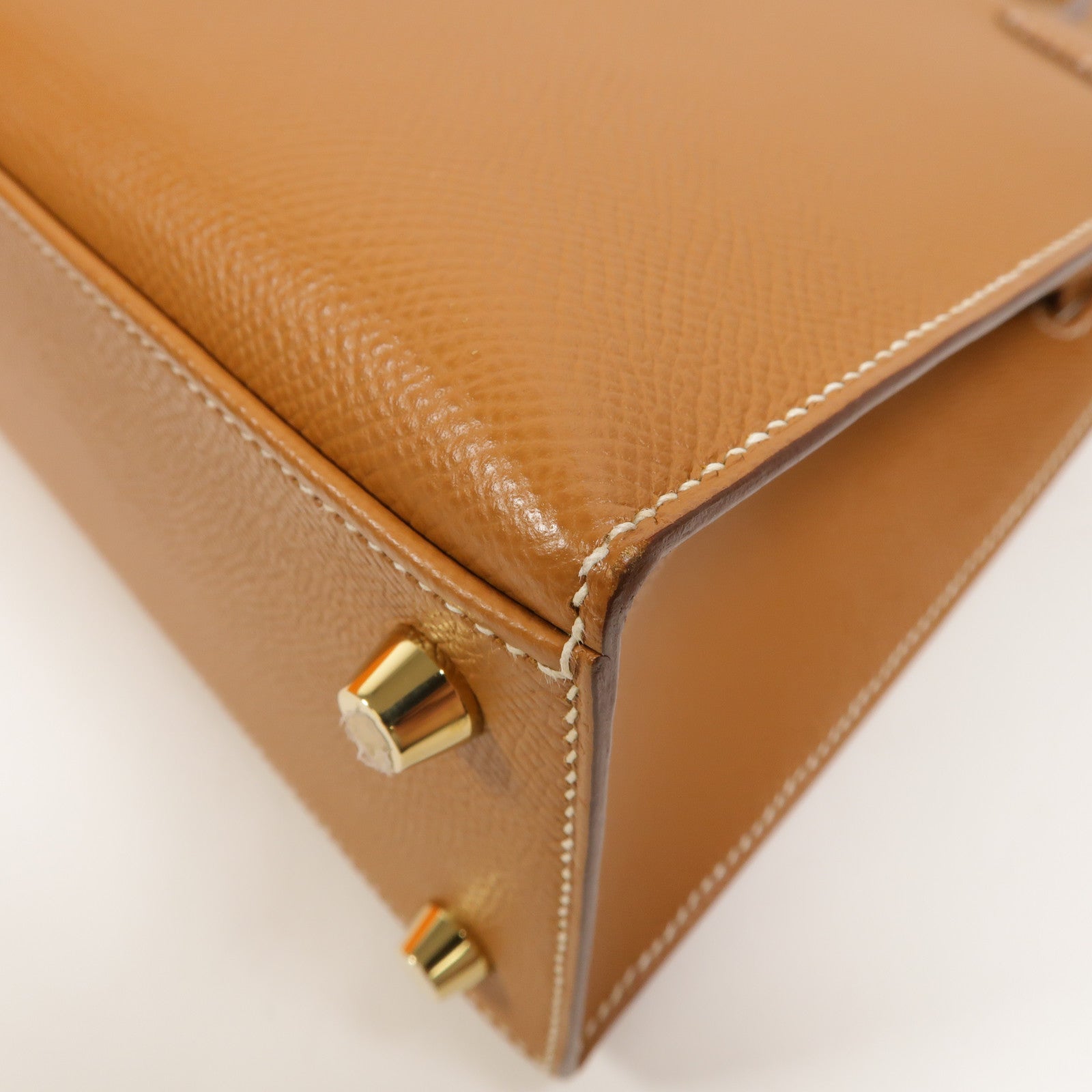 HERMES Epsom皮革Kelly 25手挽肩背兩用袋Gold