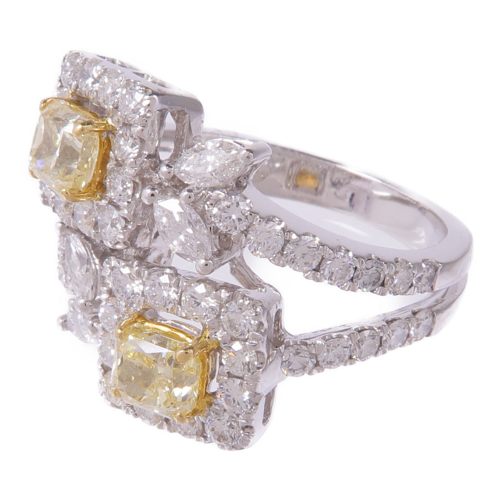 JEWELRY Diamond Ring 18K White Gold US #4.75