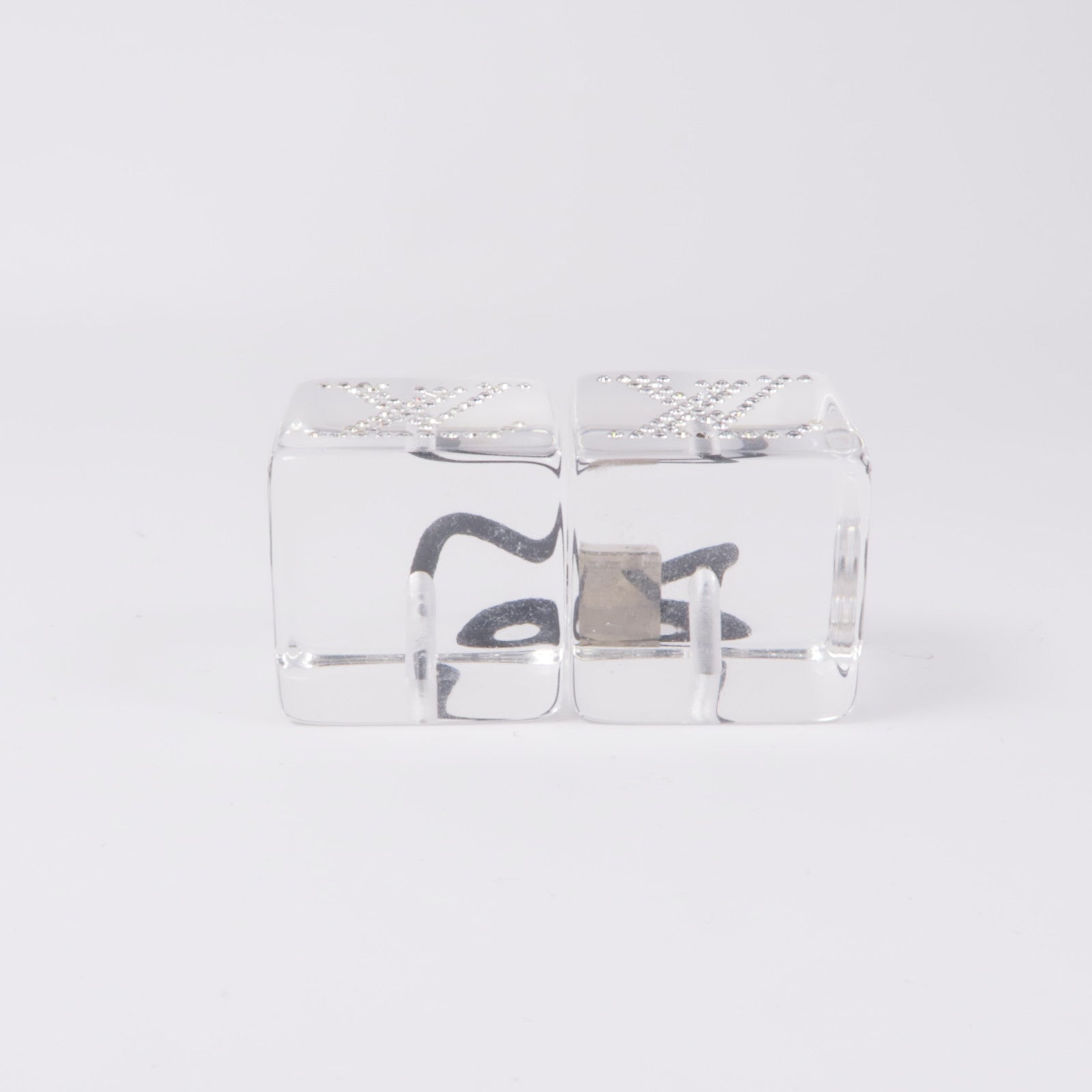 LOUIS VUITTON PVC Hair Cube銀扣髮圈