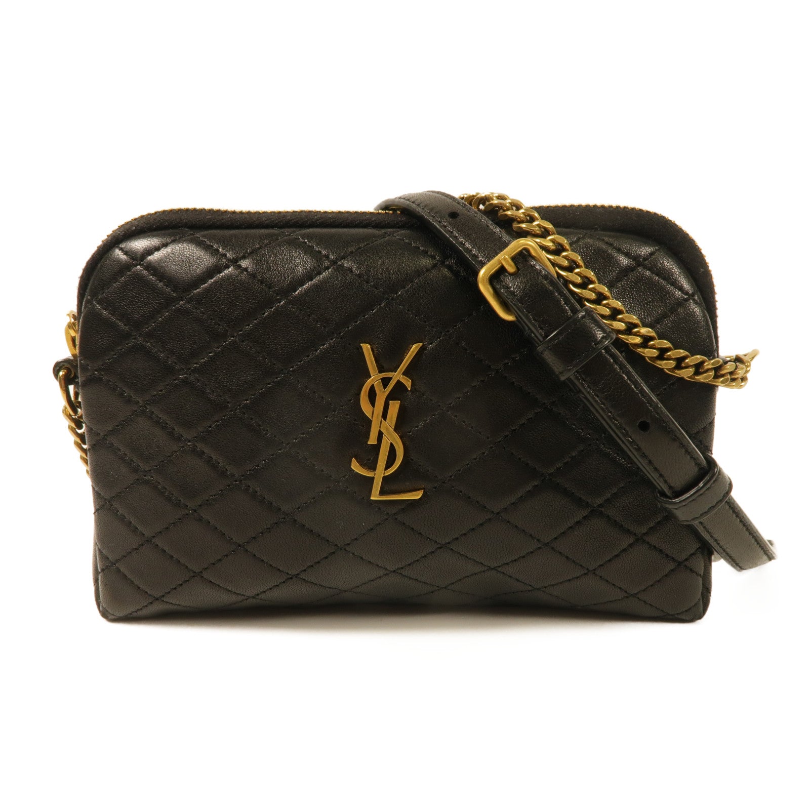 YVES SAINT LAURENT 羊皮皮革Gaby Mini金扣肩背袋