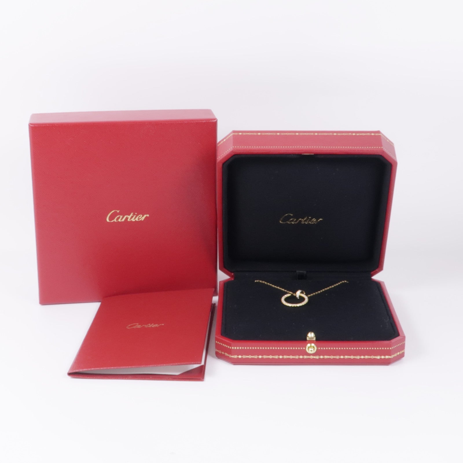 CARTIER 18K黃金Juste Un Clou Diamond Necklace鑽石項鍊