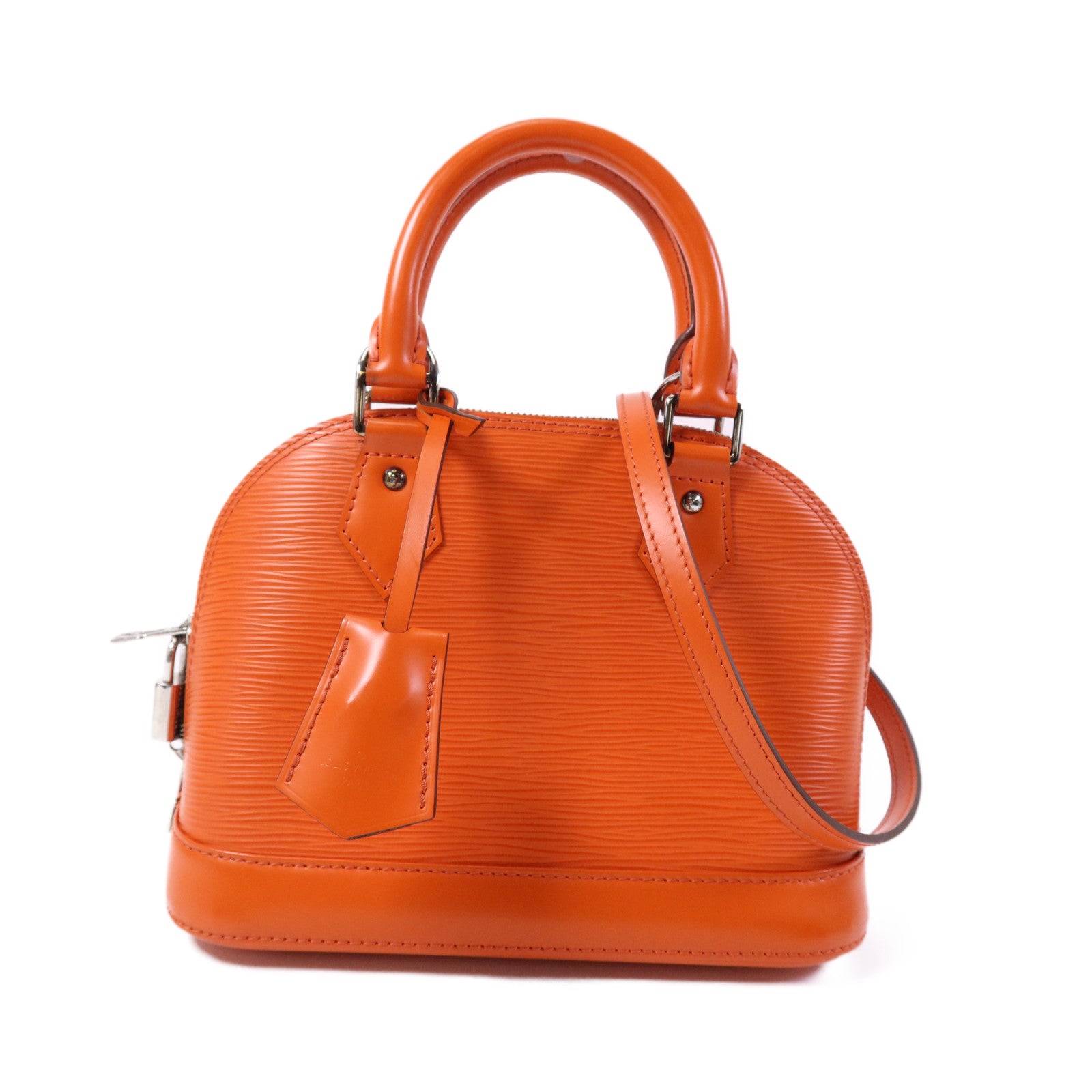 LOUIS VUITTON Epi Alma BB銀扣手挽肩背兩用袋