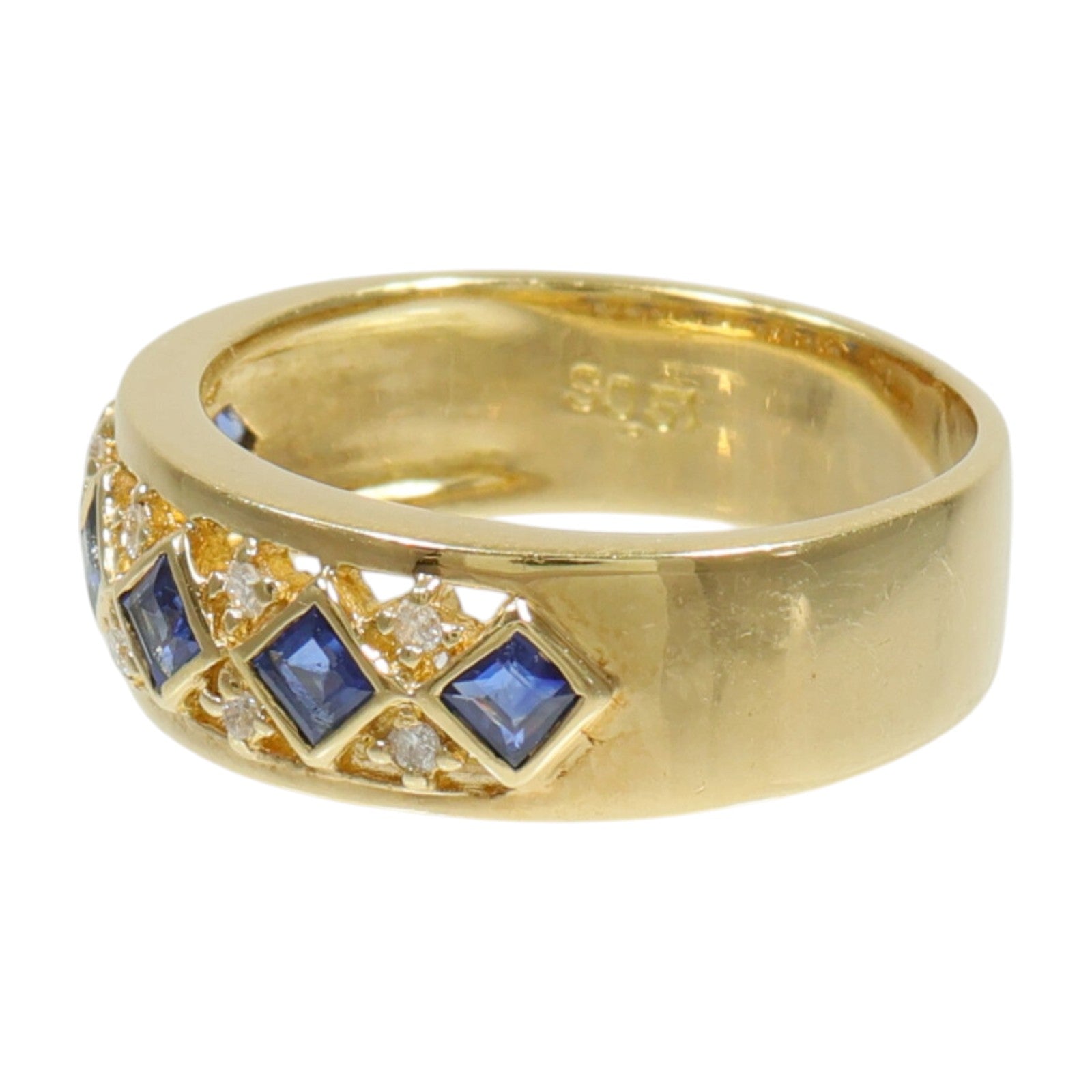 JEWELRY 18K黃金Sapphire Ring藍寶石/鑽石戒指