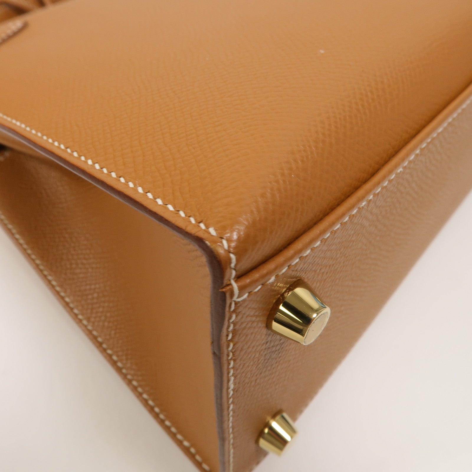HERMES Epsom皮革Kelly 25手挽肩背兩用袋Gold