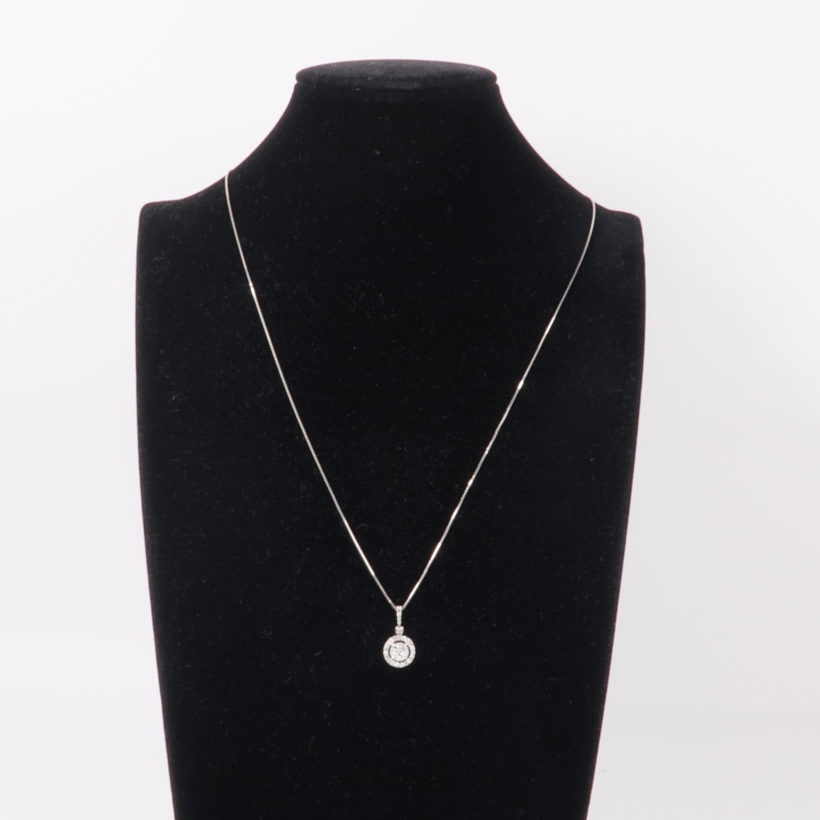 JEWELRY Diamond Necklace 18K White Gold/PT999 Platinum