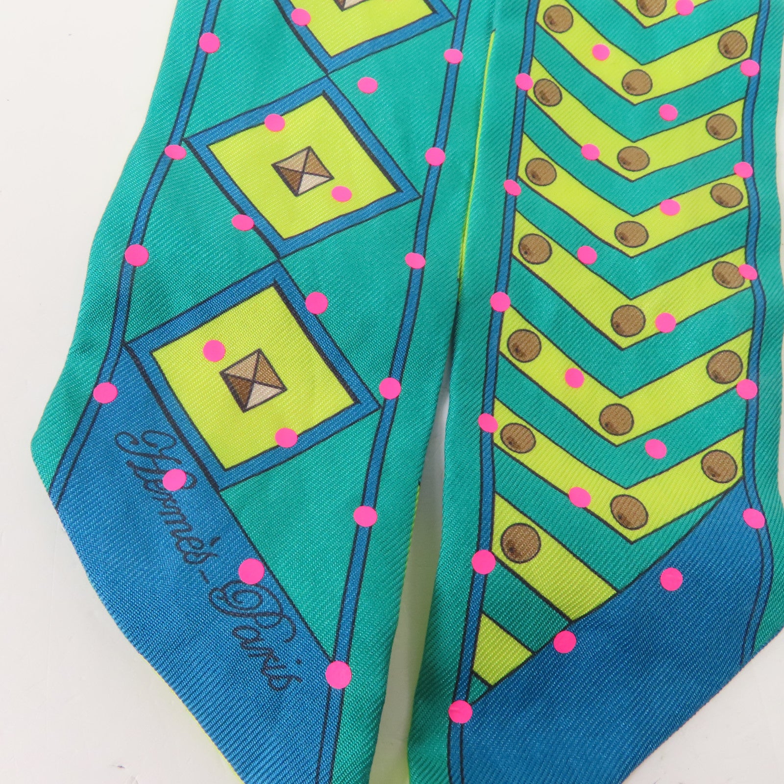 HERMES 絲質Twilly絲巾