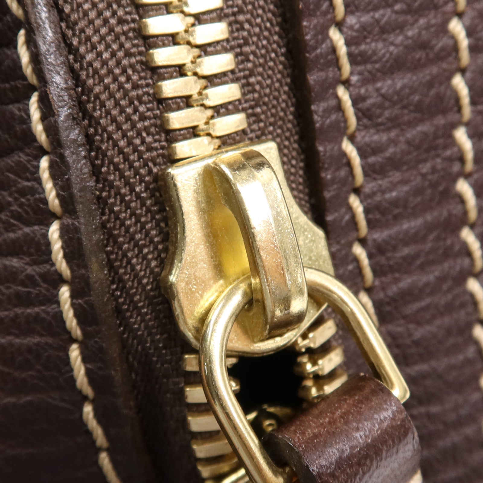 LOUIS VUITTON Monogram Mini Lin Isfahan 金扣手挽袋