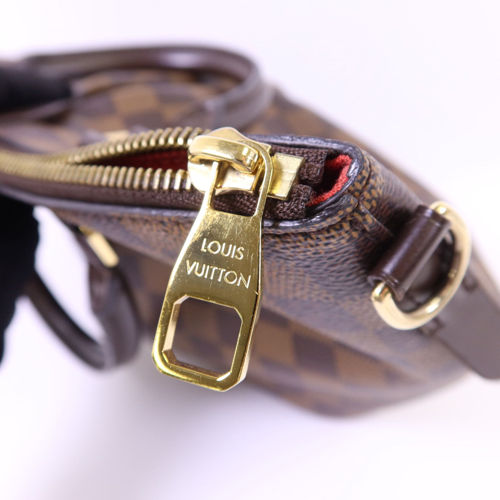 LOUIS VUITTON Damier Siena PM金扣手挽肩背兩用袋