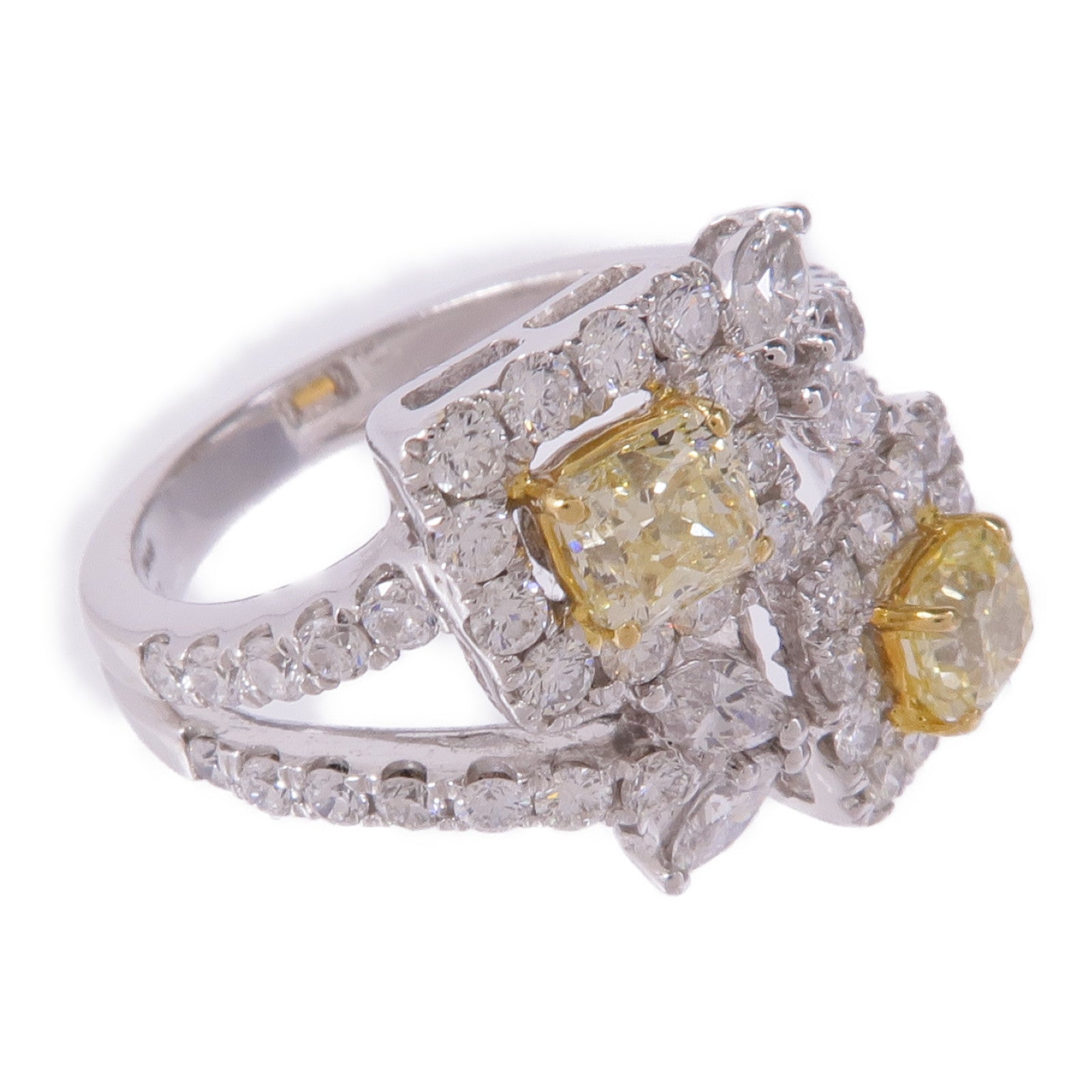 JEWELRY Diamond Ring 18K White Gold US #4.75