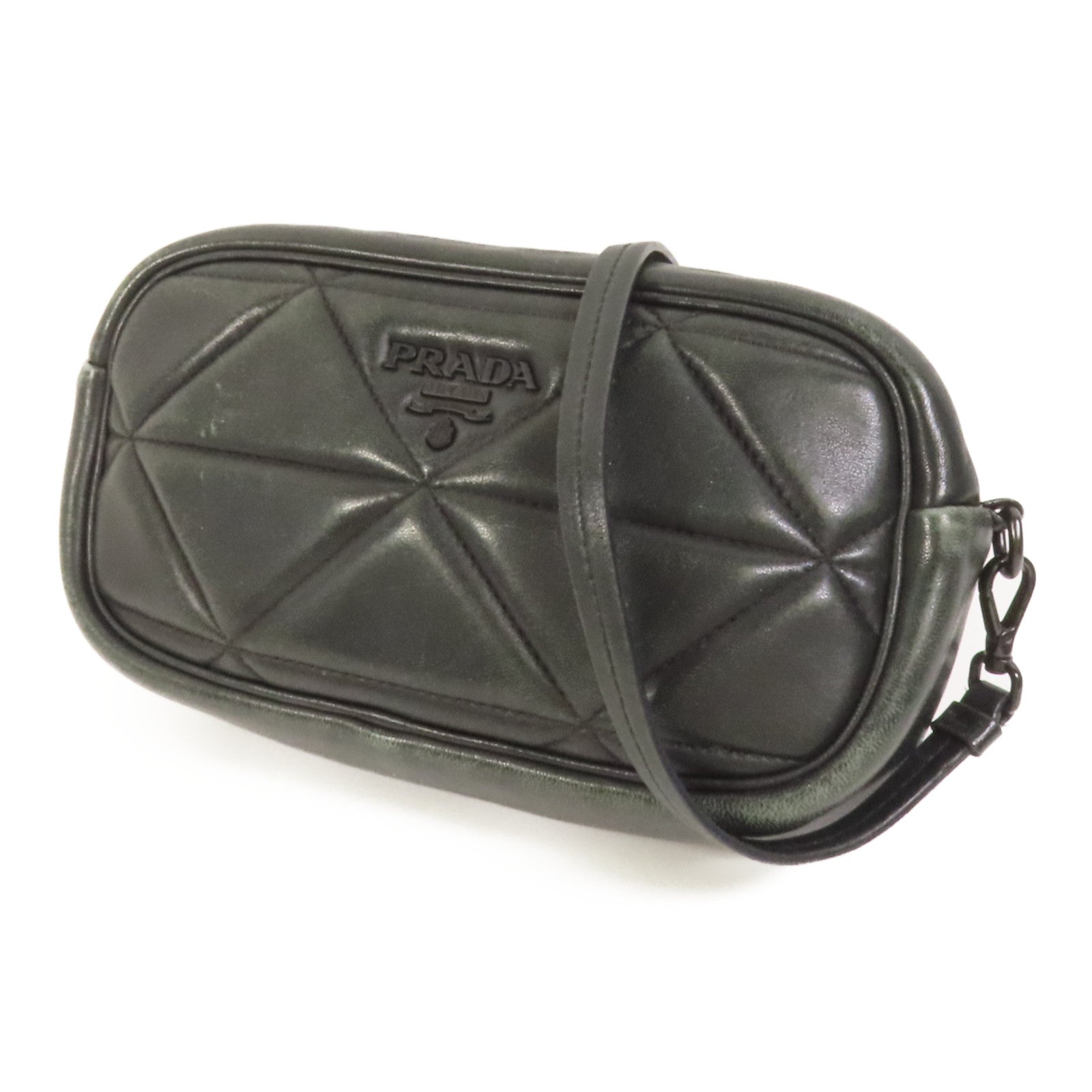 PRADA 皮革Shoulder Bag肩背袋