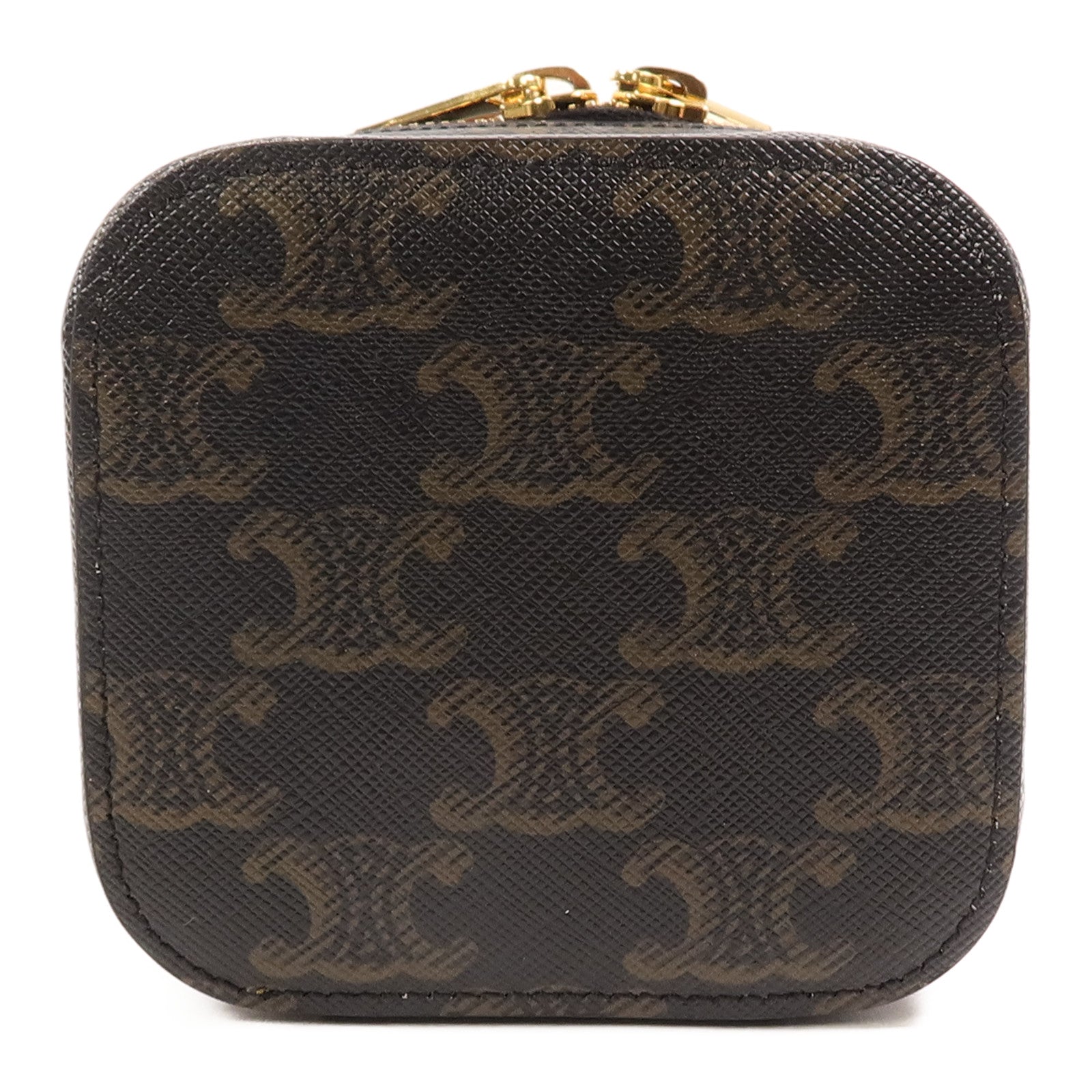 CELINE 塗層帆布Mini Vanity Case手挽肩背兩用袋