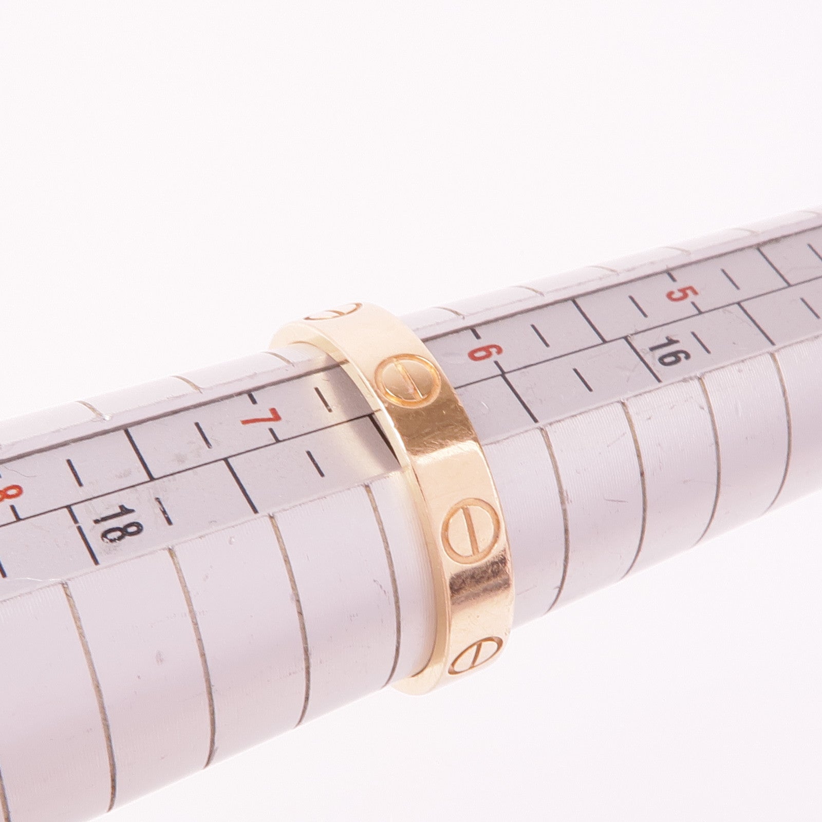 CARTIER 18K玫瑰金Mini Love Ring戒指Cartier#53/US#6.5