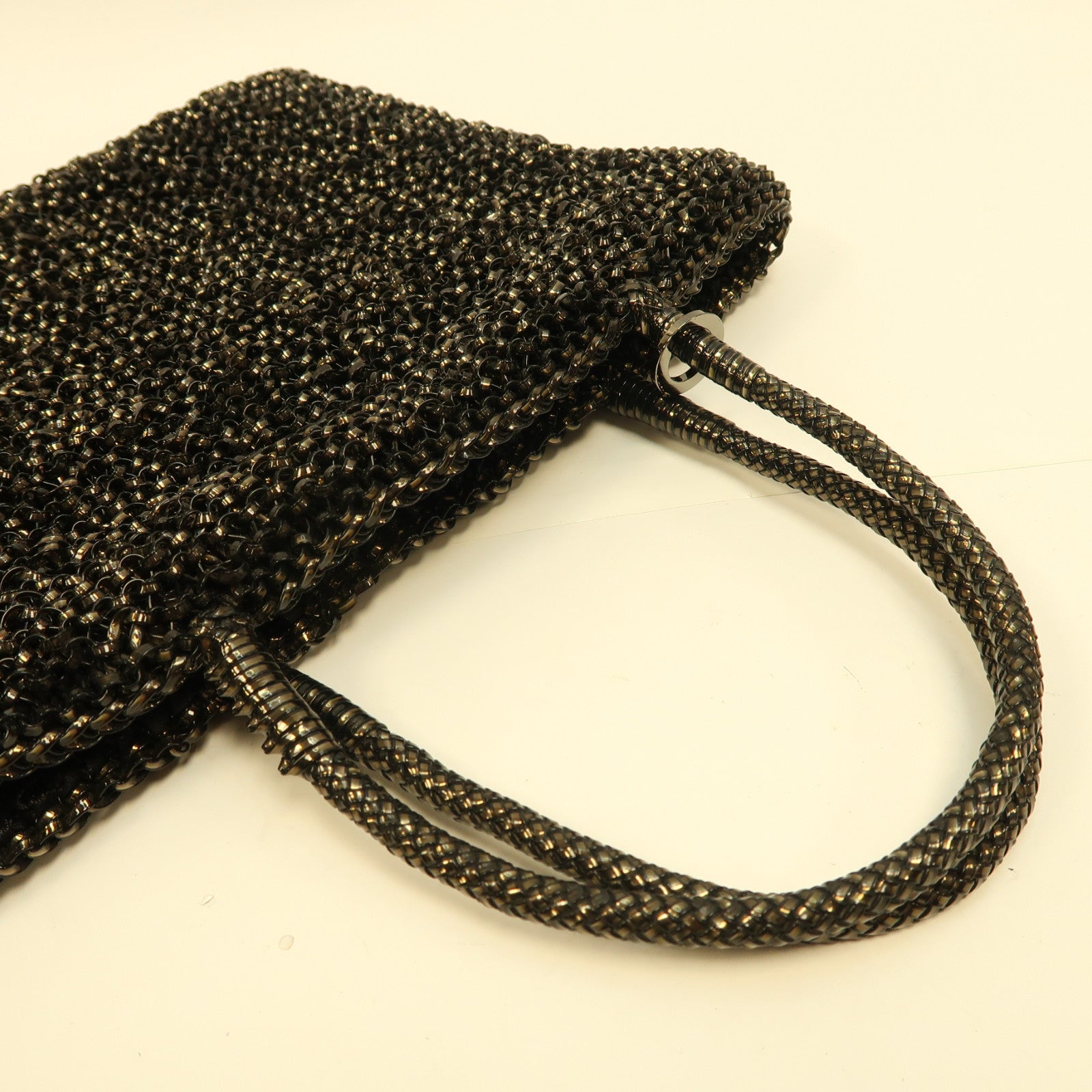 ANTEPRIMA PVC Shoulder Bag銀扣手挽袋黑色