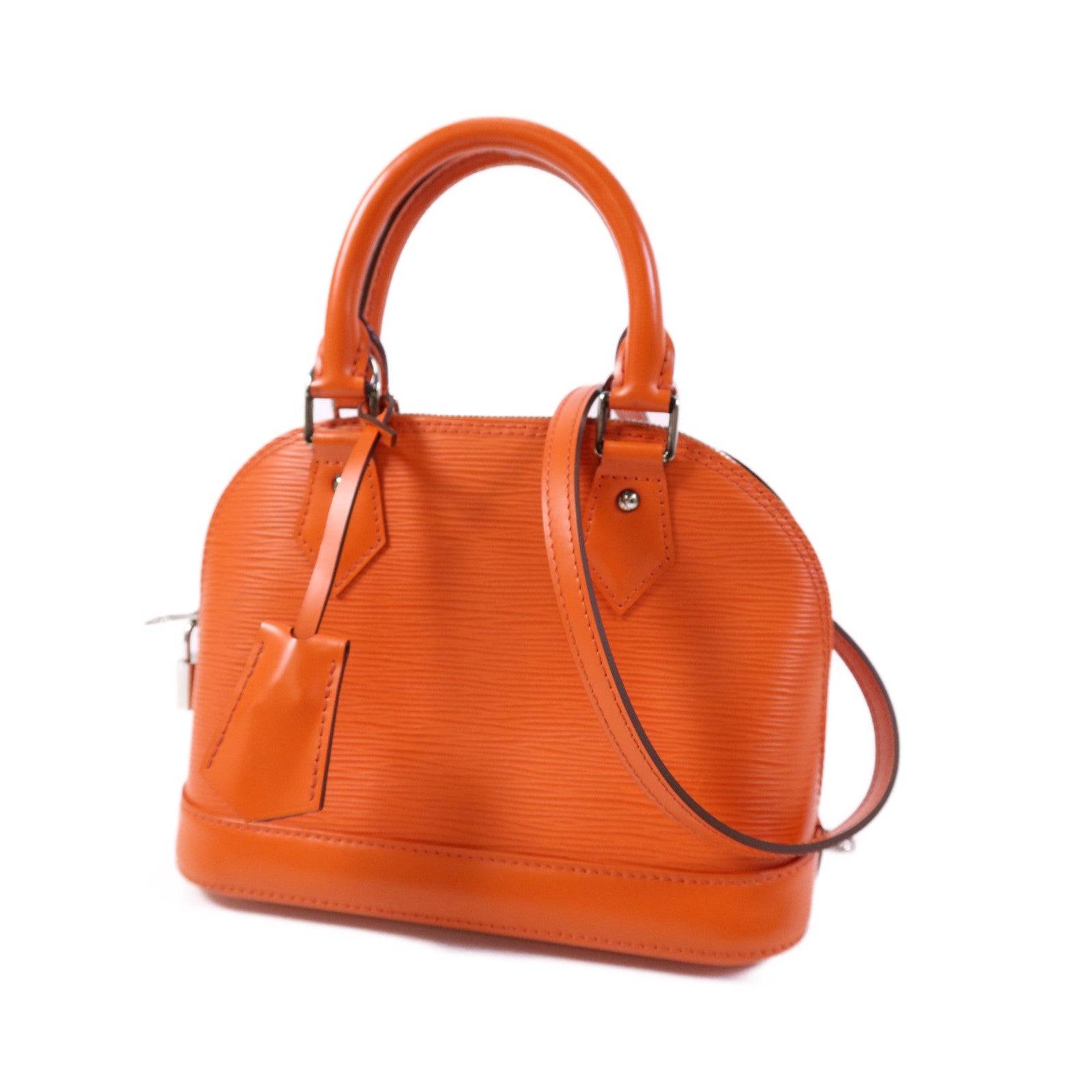 LOUIS VUITTON Epi Alma BB銀扣手挽肩背兩用袋