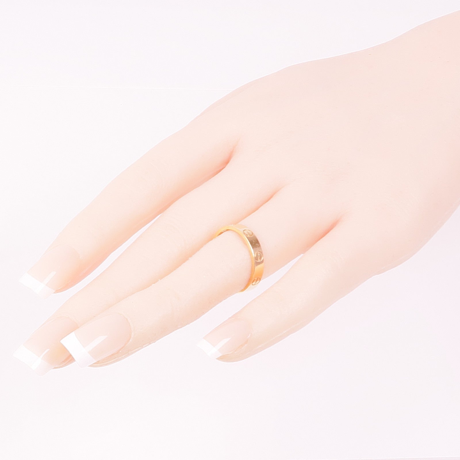 CARTIER 18K玫瑰金Mini Love Ring戒指Cartier#53/US#6.5