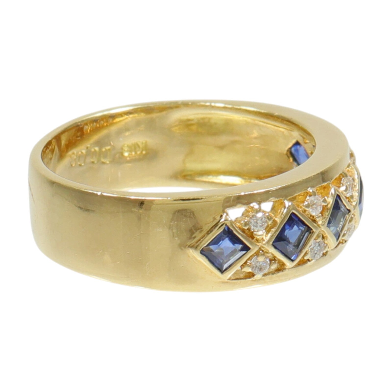 JEWELRY 18K黃金Sapphire Ring藍寶石/鑽石戒指