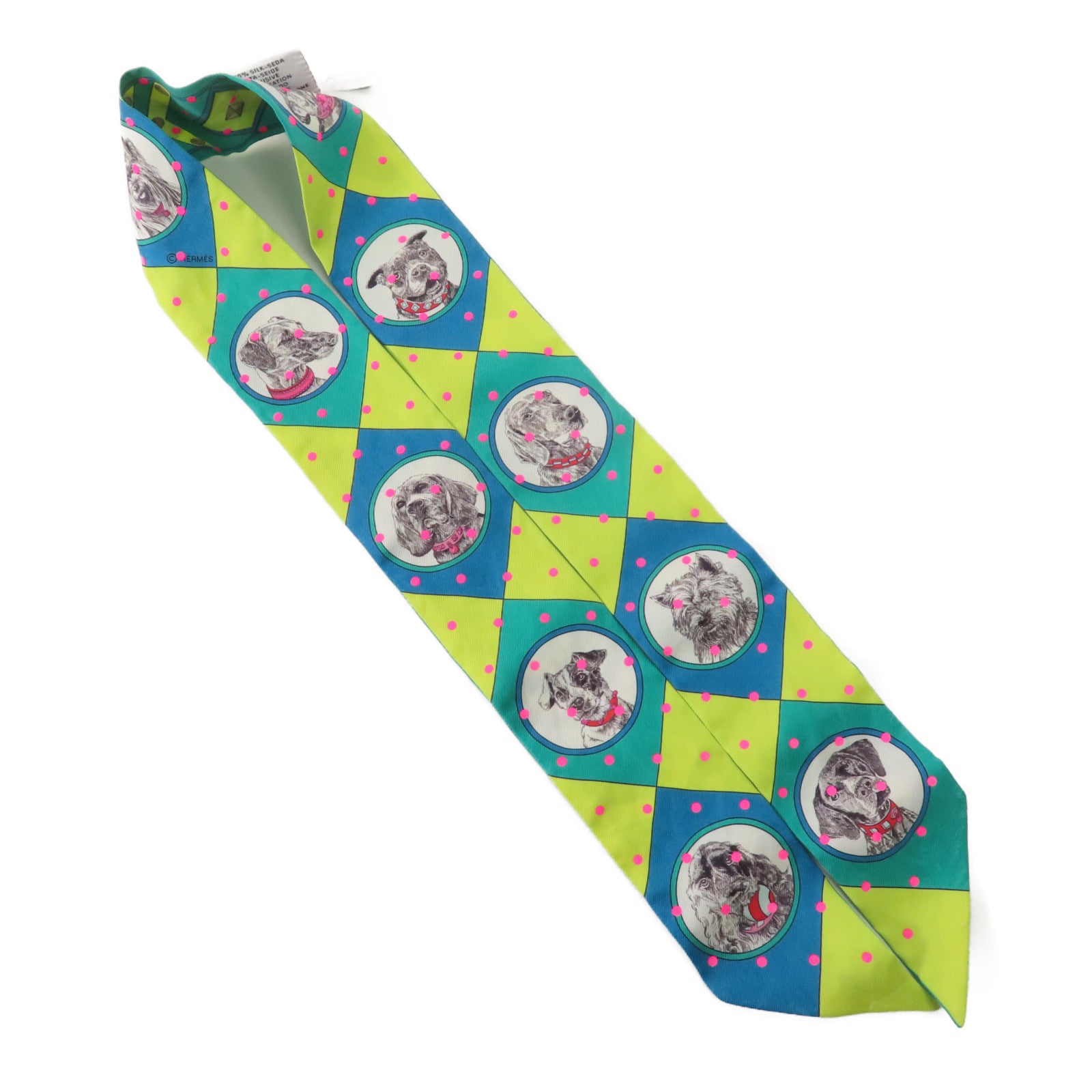 HERMES 絲質Twilly絲巾