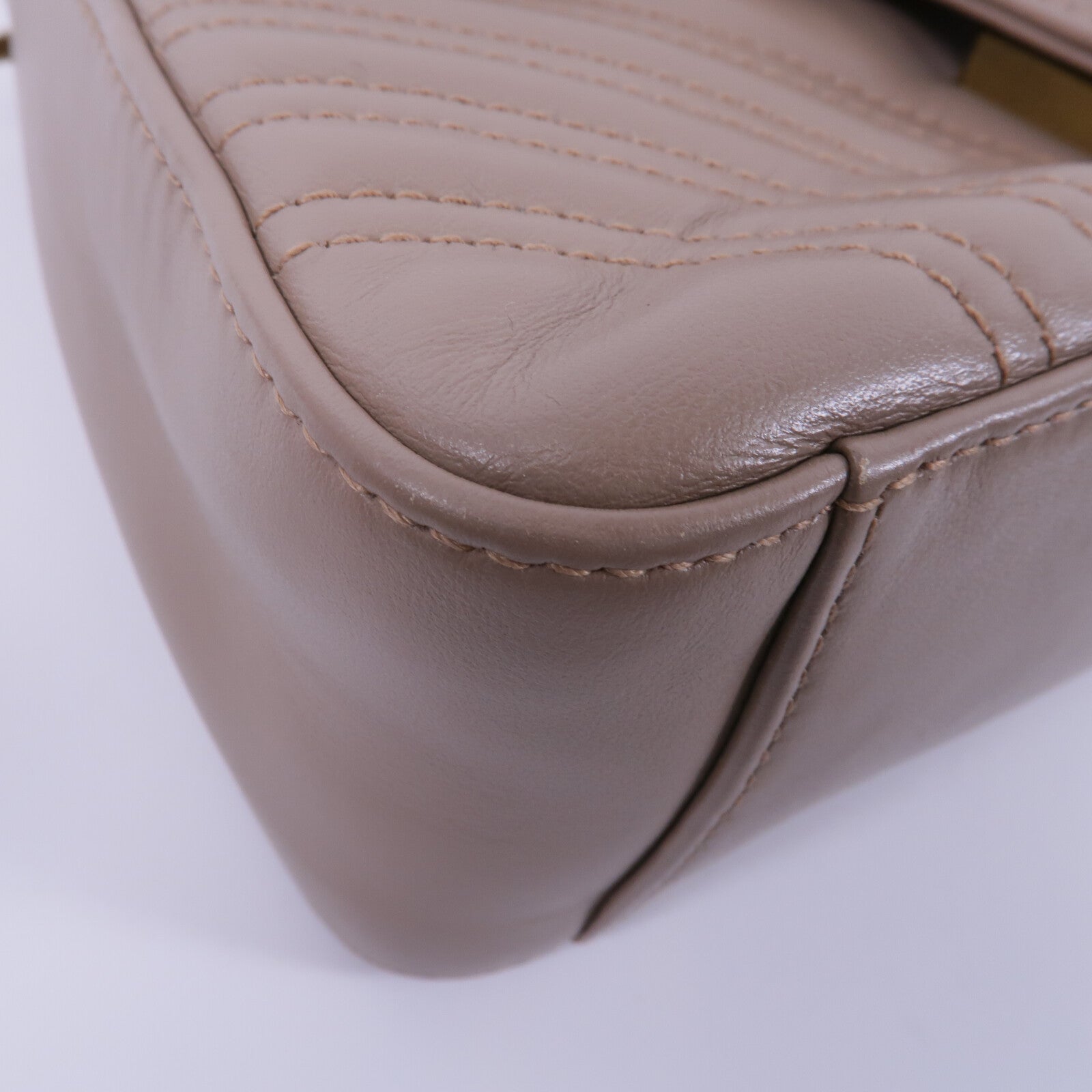 GUCCI 牛皮皮革GG Marmont Mini Top Handle Bag手挽肩背兩用袋