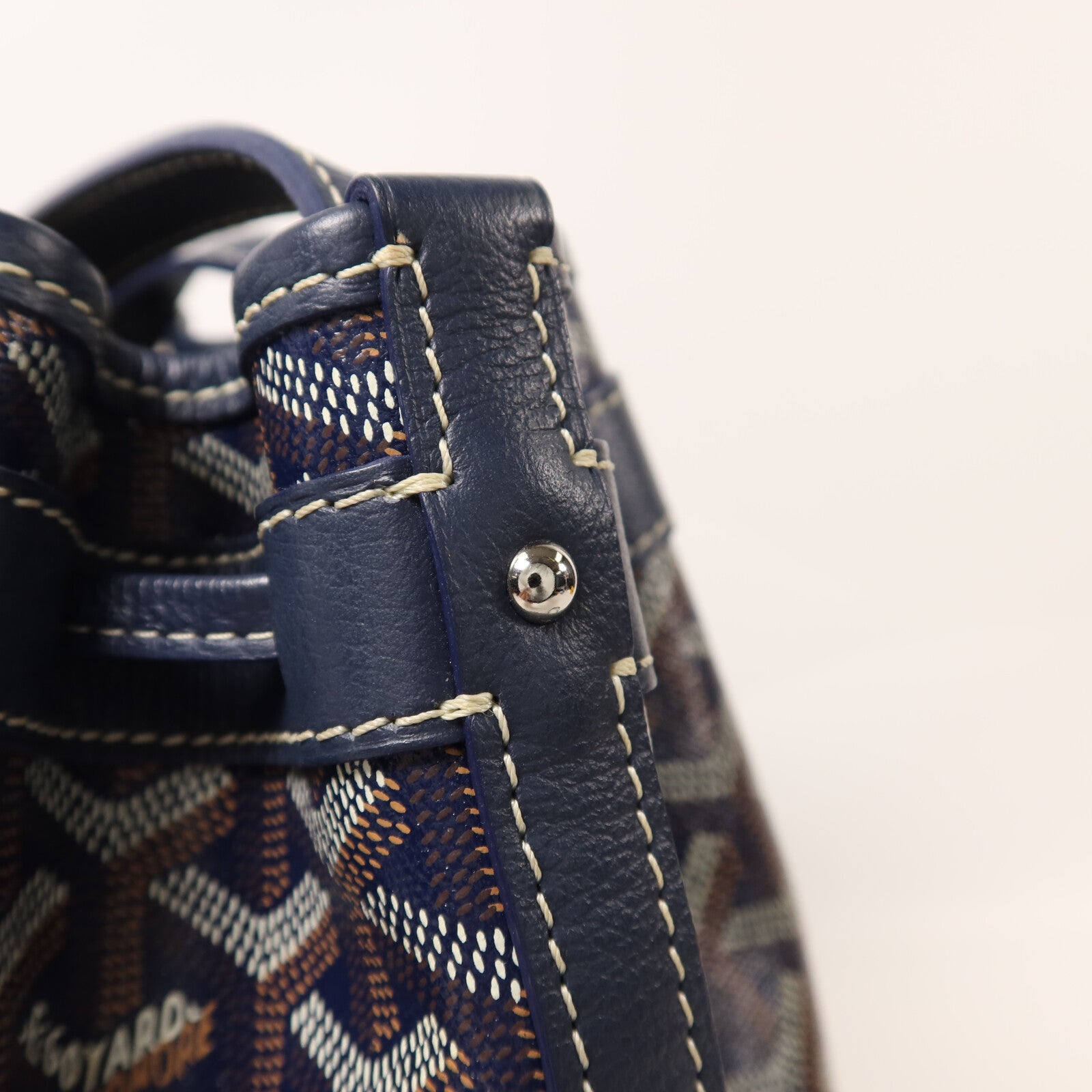 GOYARD 塗層帆布Petit Flot Bucket Bag銀扣肩背袋