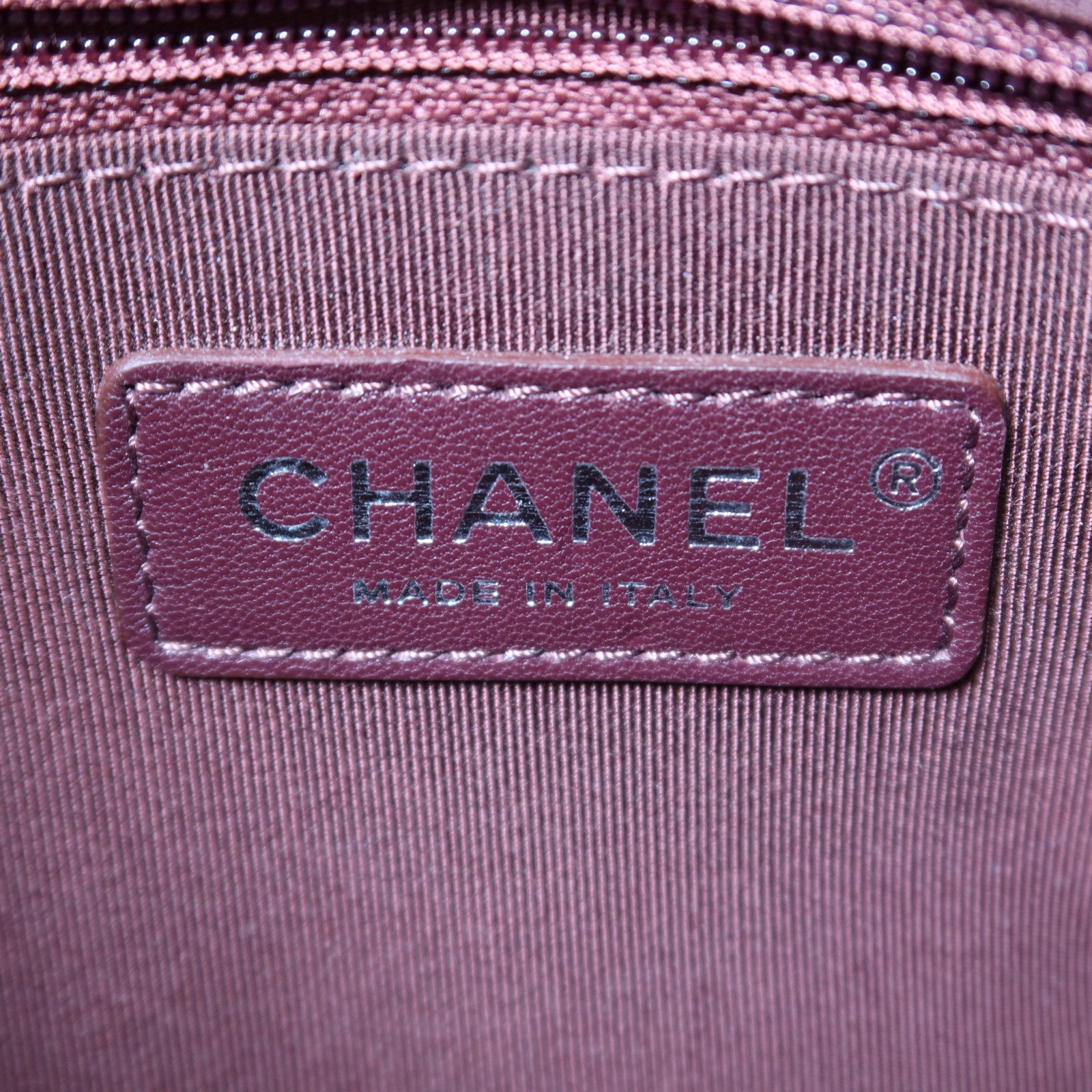 CHANEL 牛皮皮革Chain Shoulder Bag銀扣鏈帶肩背袋