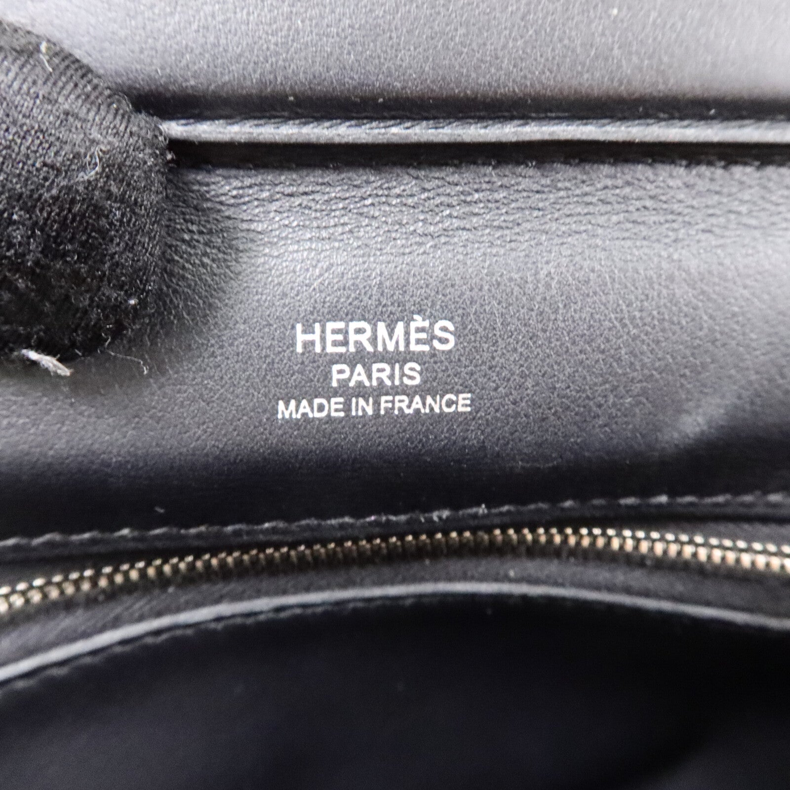 HERMES Volupto皮革24/24 Mini手挽肩背兩用袋Noir