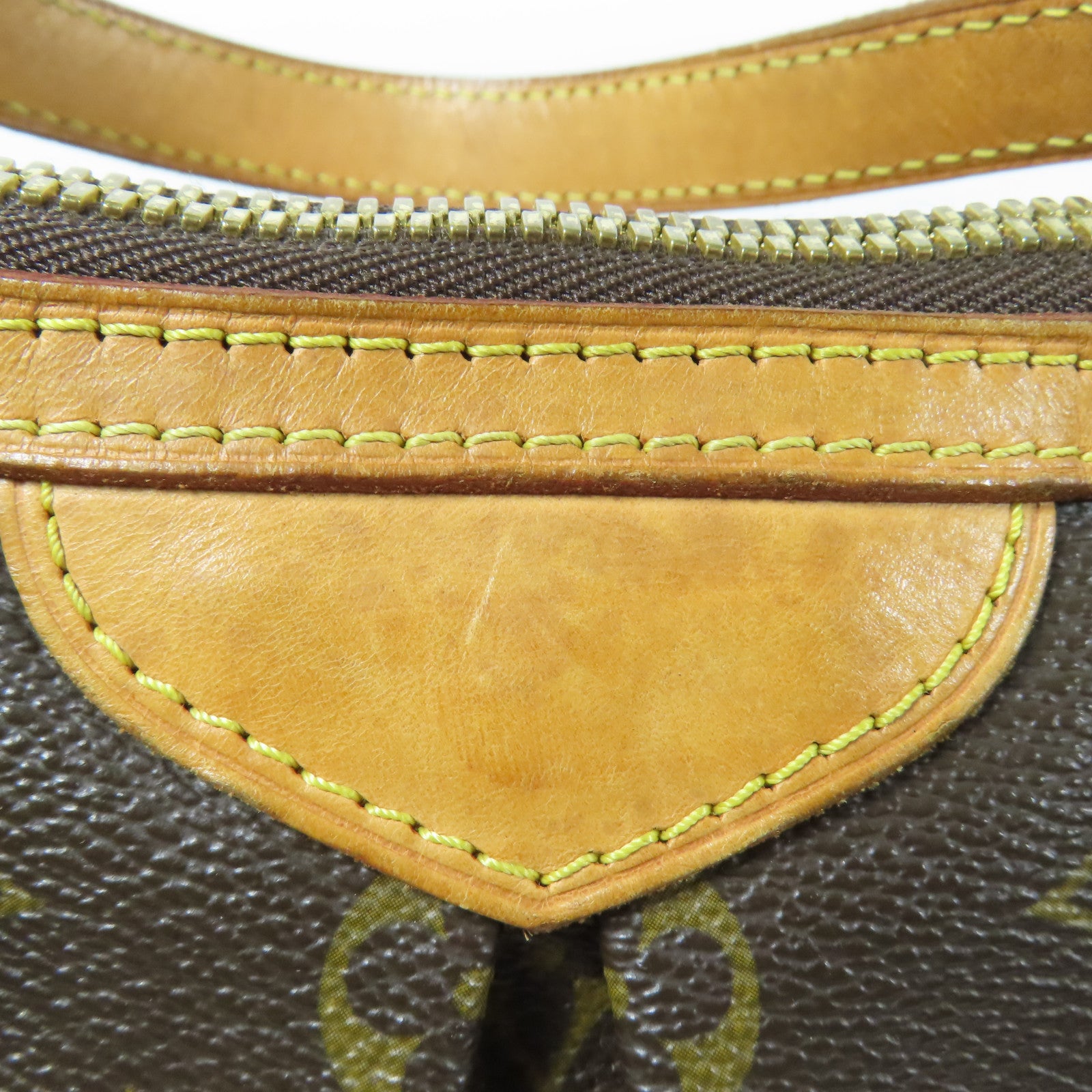 LOUIS VUITTON Monogram Palermo PM金扣手挽肩背兩用袋棕色