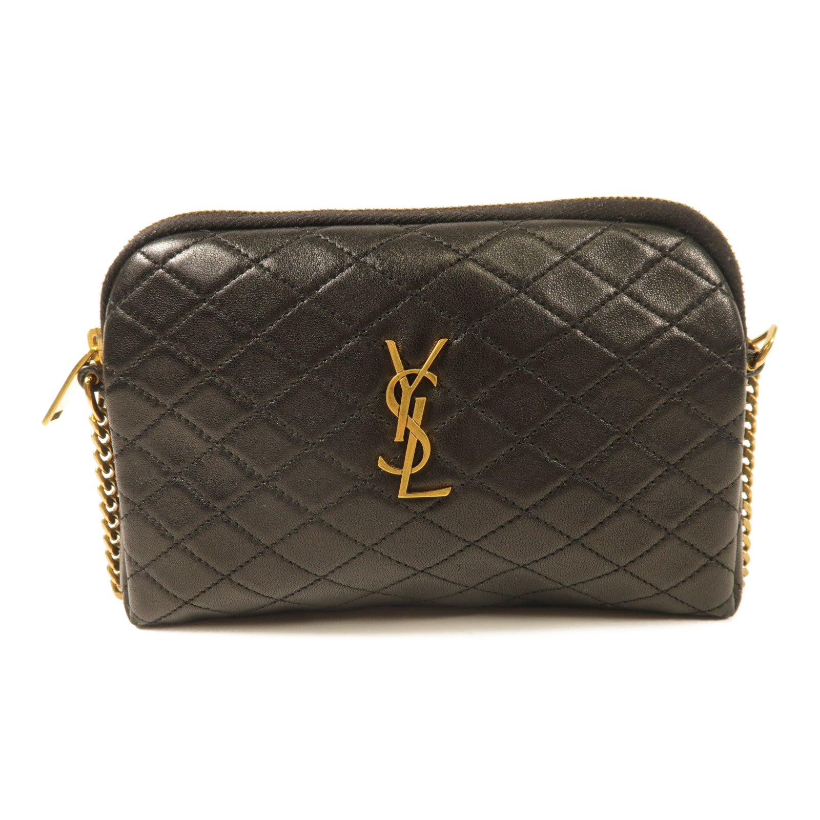 YVES SAINT LAURENT 羊皮皮革Gaby Mini金扣肩背袋