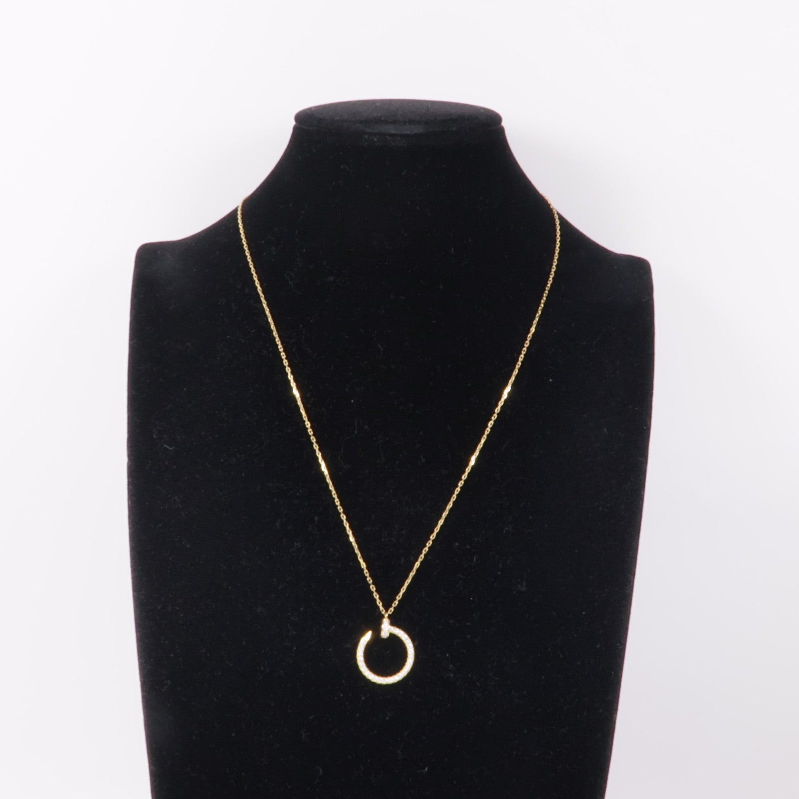 CARTIER 18K黃金Juste Un Clou Diamond Necklace鑽石項鍊