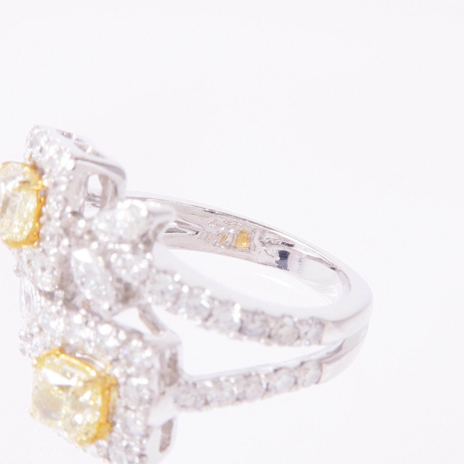 JEWELRY Diamond Ring 18K White Gold US #4.75
