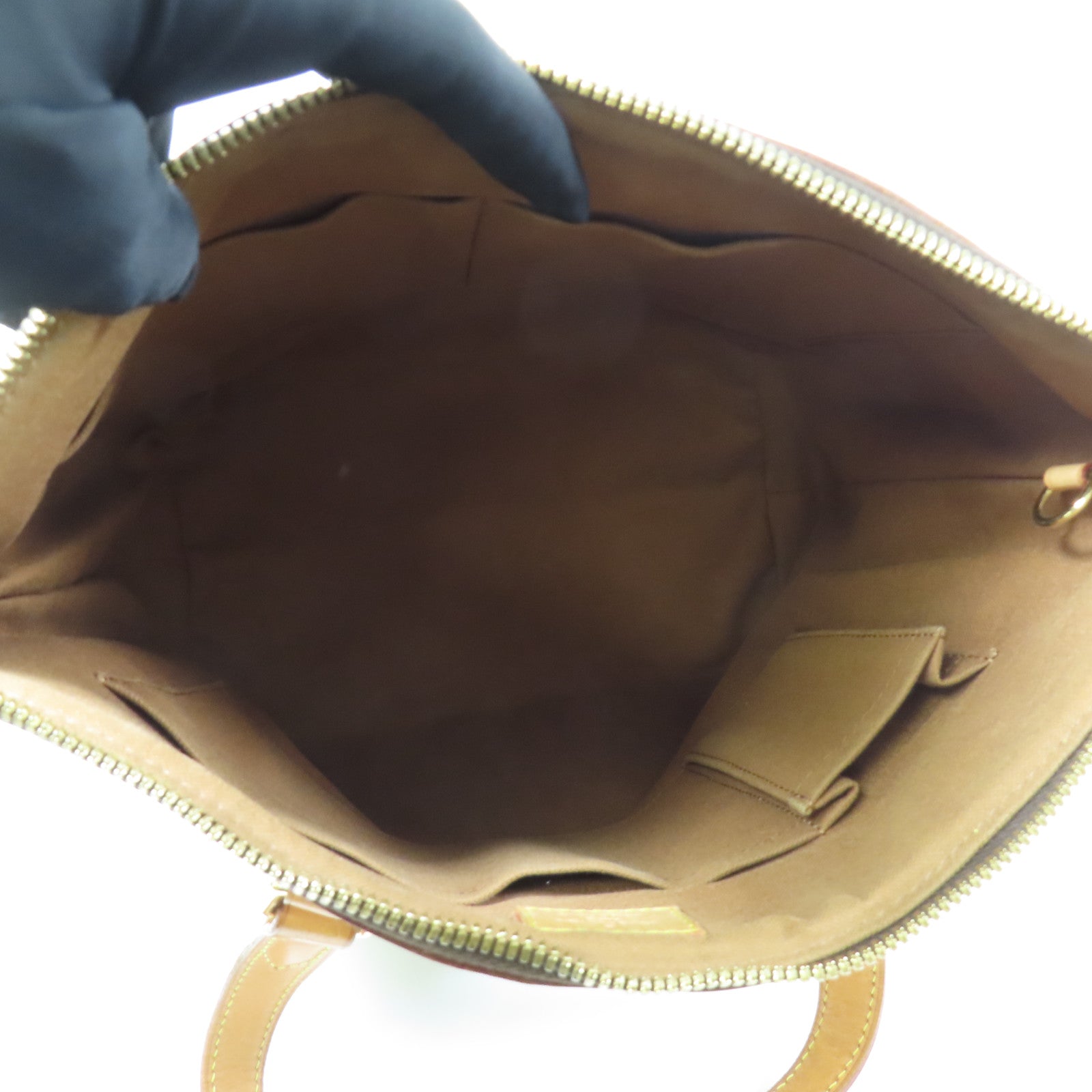 LOUIS VUITTON Monogram Palermo PM金扣手挽肩背兩用袋棕色